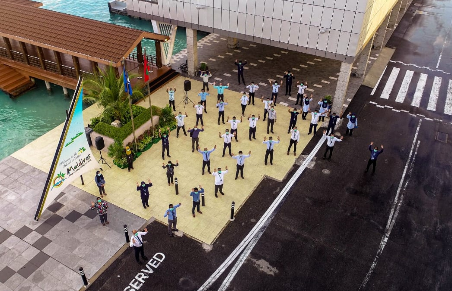 އެމްއޭސީއެލްގެ އަހަރީ ދުވަސް ފާހަގަ ކުރުމަށް ބޭއްވި ރަސްމިއްޔާތުގައި ސޯޝަލް ޑިސްޓެންސިން ޕްރެކްޓިސް ކުރަނީ-- ފޮޓޯ: އެމްއޭސީއެލް