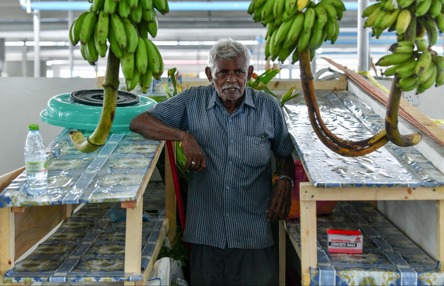 މާލެ- އޭޕްރިލް 13، 2020: ދަތުރުވެރިންގެ މާރުކޭޓުގެ ގޮޅިއެއްގެ ވިޔަފާރިވެރިއަކު އޭނާއަށް ލިބުނު ގޮޅީގެ ތެރޭގައި-- ފޮޓޯ: ނިޝާން އަލީ/މިހާރު
