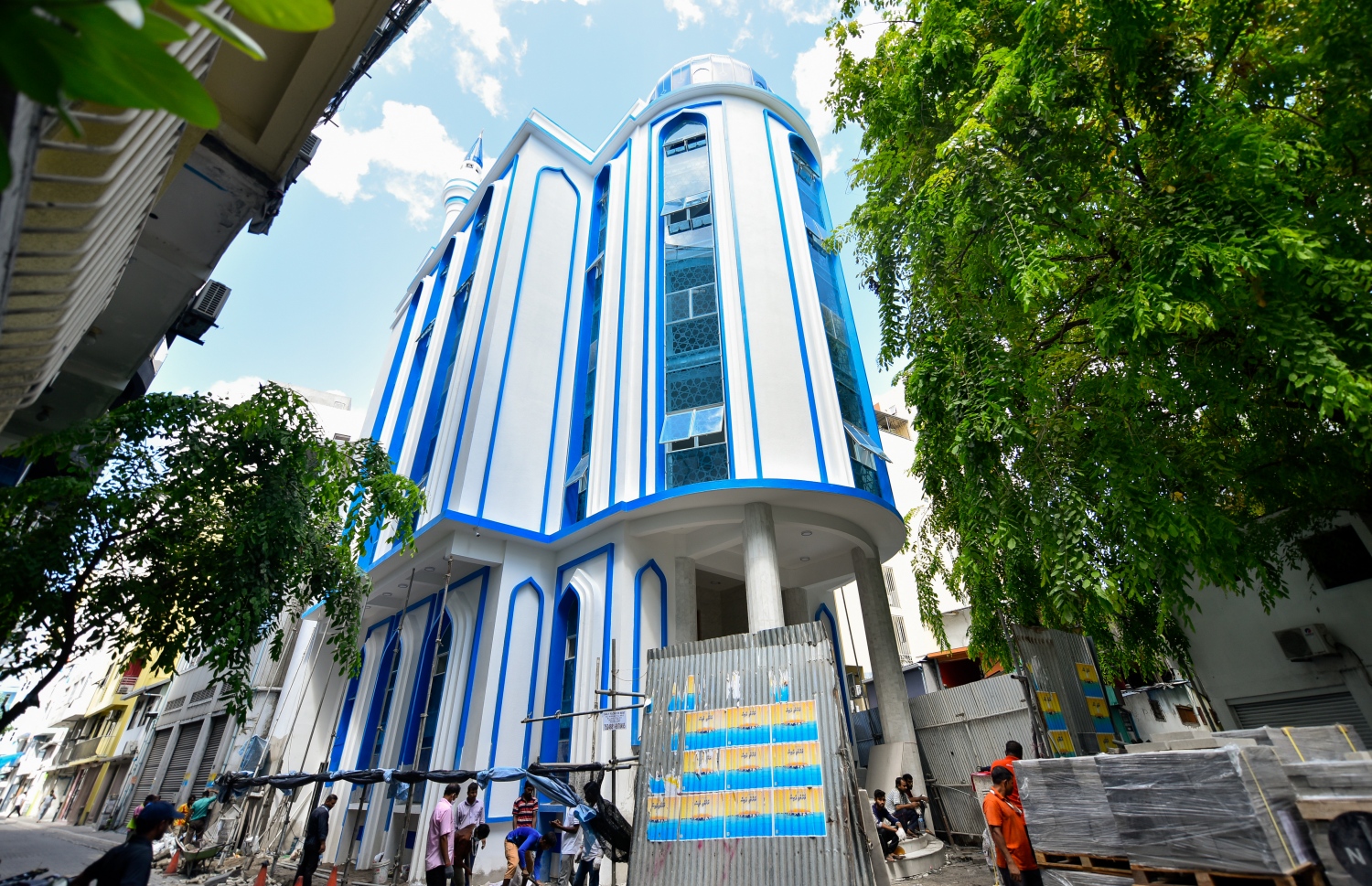 މާވެޔޮ މިސްކިތުގެ މަސައްކަތް ކުރިއަށް ގެންދަނީ -- ފޮޓޯ: އަހުމަދު އަވްޝަން އިލްޔާސް