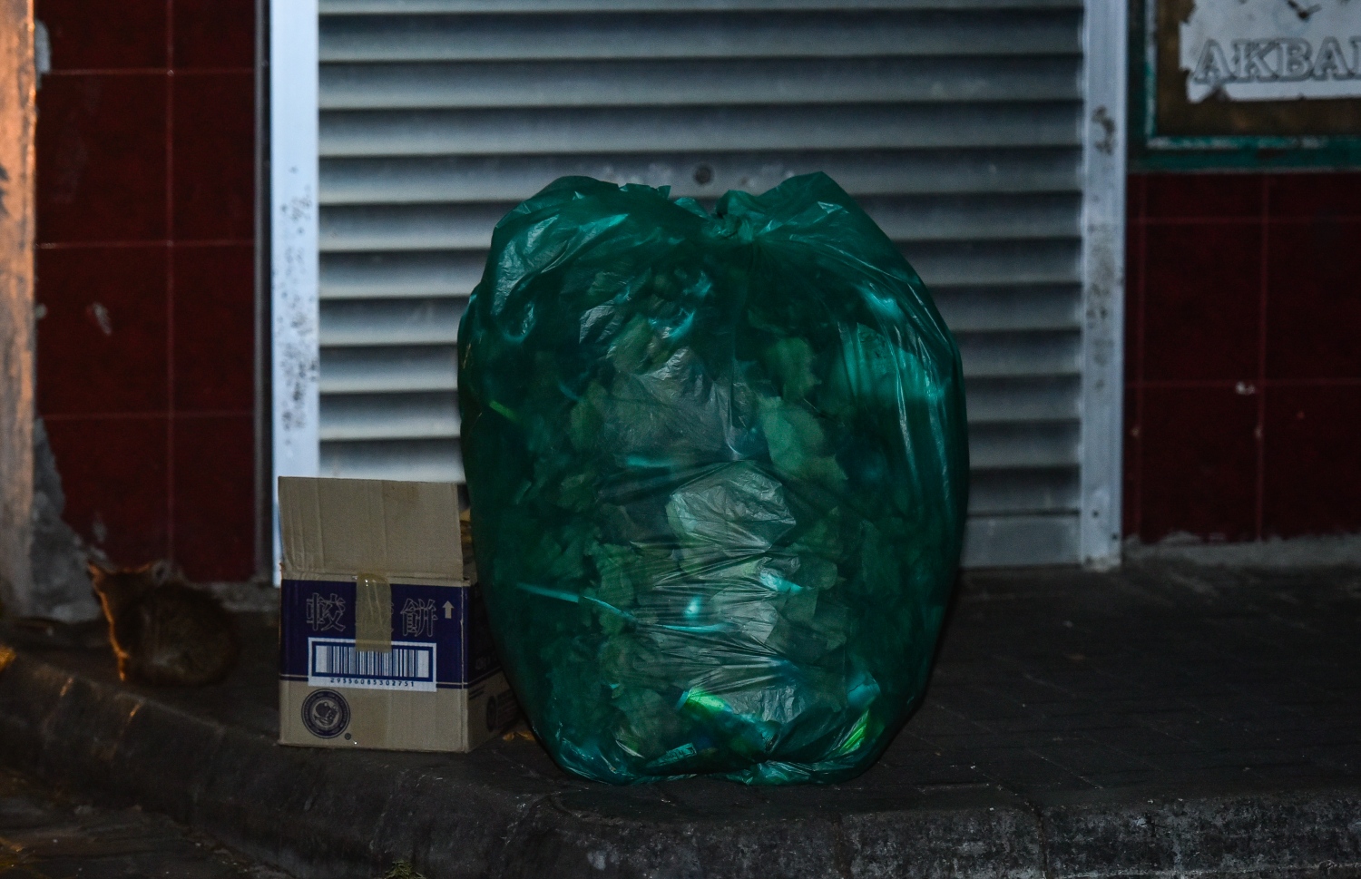 މާލެ: އޭޕްރިލް 18، 2020: މާލެ ސަރަހައްދު ލޮކްޑައުން ކޮށްފައި ވިޔަސް، ޚާއްސަ ފިޔަވަޅުތަކާ އެކު ކުނި އުކުމުގެ ޚިދުމަތް ވެމްކޯ އިން ކުރިއަށް ގެންދިއުމަށް ހަމަޖެހިފާވާއިރު، ގެ އެއްގެ ތިރީގައި ބަހައްޓާފައިވާ ކުނި ކޮތަޅެއް.-- ފޮޓޯ: އަހުމަދު އަވްޝަން /މިހާރު