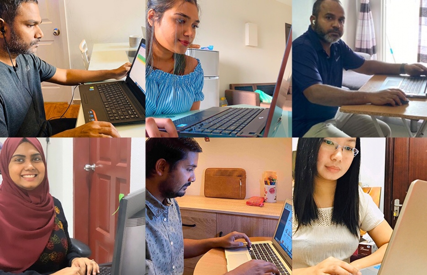 ސިމްޑީގެ ބައެއް މުވައްޒަފުން. --ފޮޓޯ: ސިމްޑީ