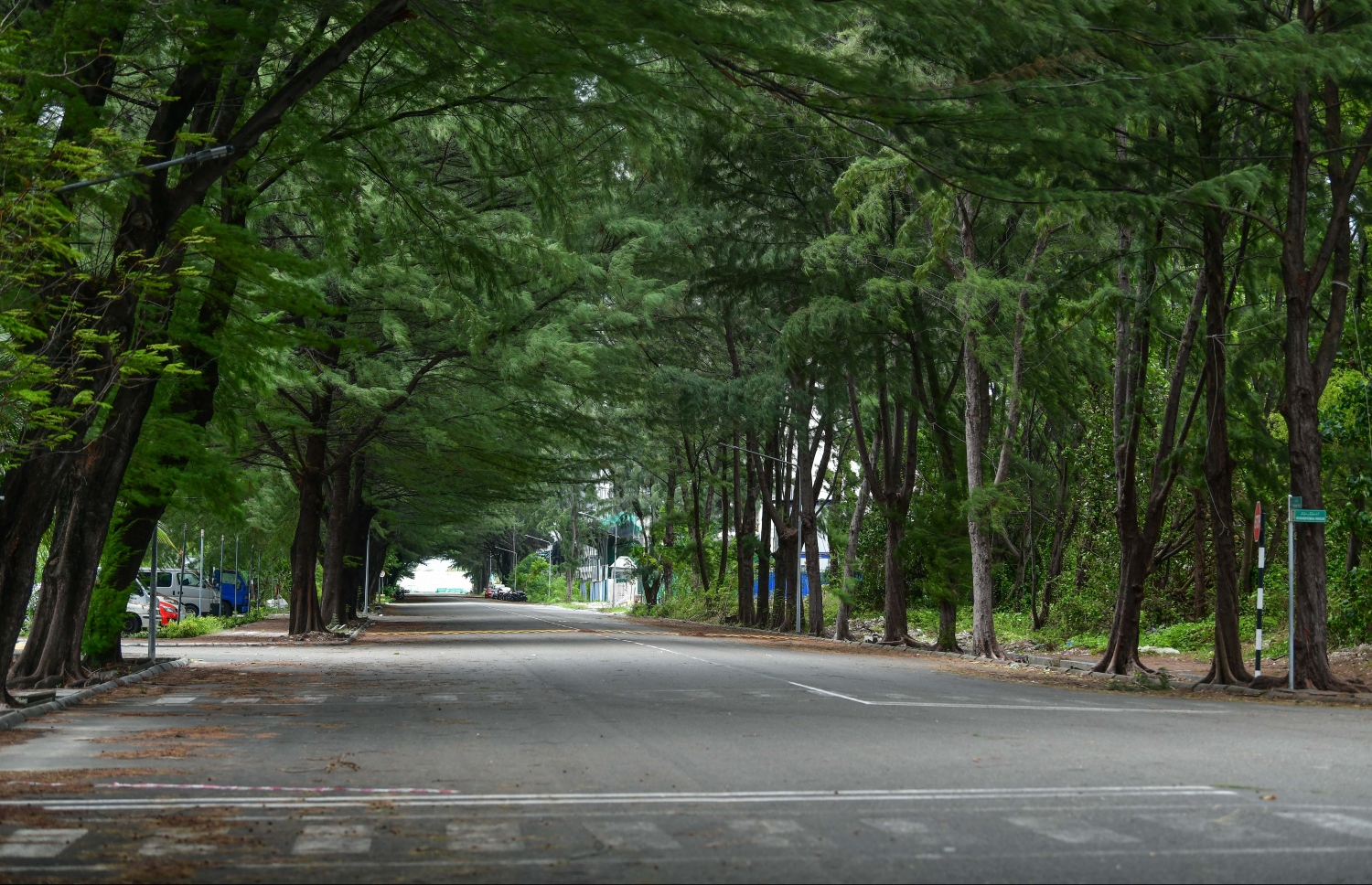 ހުޅުމާލެ: މެއި 21، 2020- ހުޅުމާލެ ލޮކްޑައުންގައި އޮތް އިރު، މަގުމަތި ހުސްކޮށް: މާލެ ސަރަހައްދުގައި މި ދުވަސްވަރު މަގުމައްޗަށް ނުކުމެވޭނީ ޚާއްސަ ހުއްދަ އޮންނަ ބަޔަކަށް، ވަކި ގަޑިތަކެއްގައި އެކަނި.---ފޮޓޯ: ނިޝާން އަލީ/މިހާރު