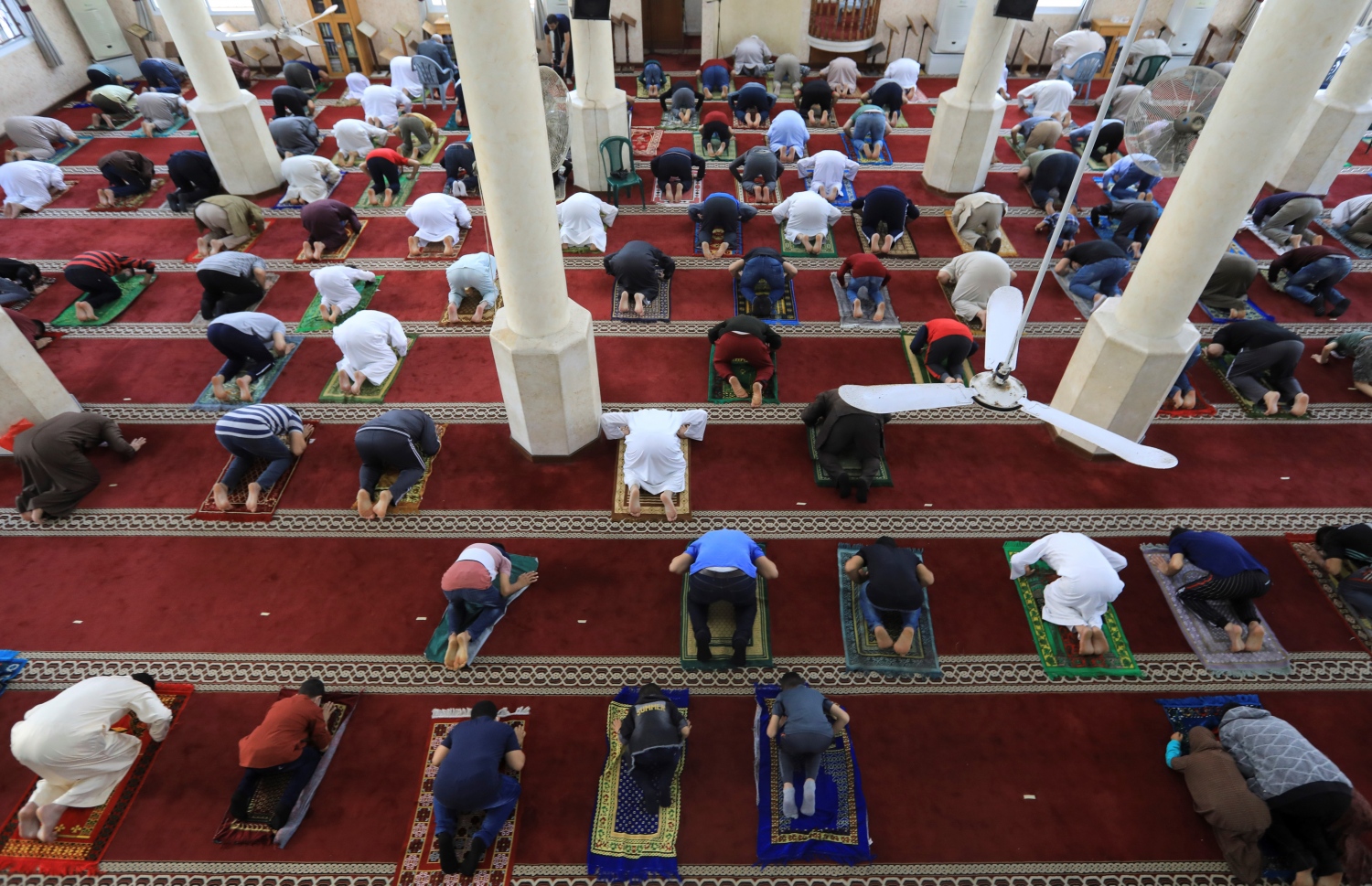 ގާޒާ - މެއި 24، 2020: ފަލަސްތީނުގެ ގާޒާގައި މިއަދު އީދު ނަމާދު ކުރަނީ. --ފޮޓޯ:އޭއެފްޕީ