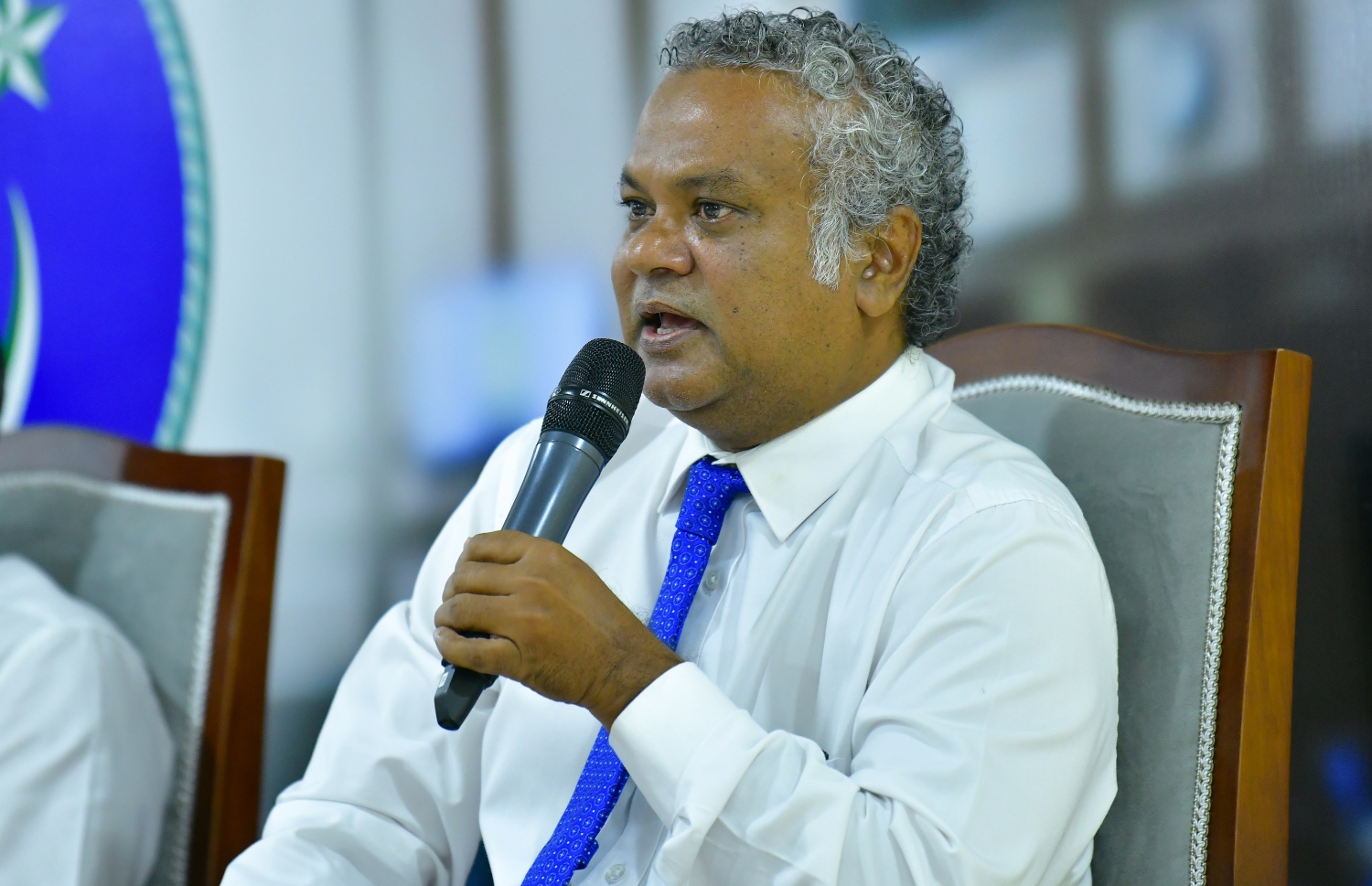 މިރޭގެ ފޯރަމްގައި މެމްބަރު ނިޔާޒް ވާހަކަ ދައްކަވަނީ: ލާމަރުކަޒީ ނިޒާމަށް އަބަދުވެސް ތާއީދު ކުރައްވާ ބޭފުޅެއް.---ފޮޓޯ: އަހުމަދު އަވްޝަން/މިހާރު