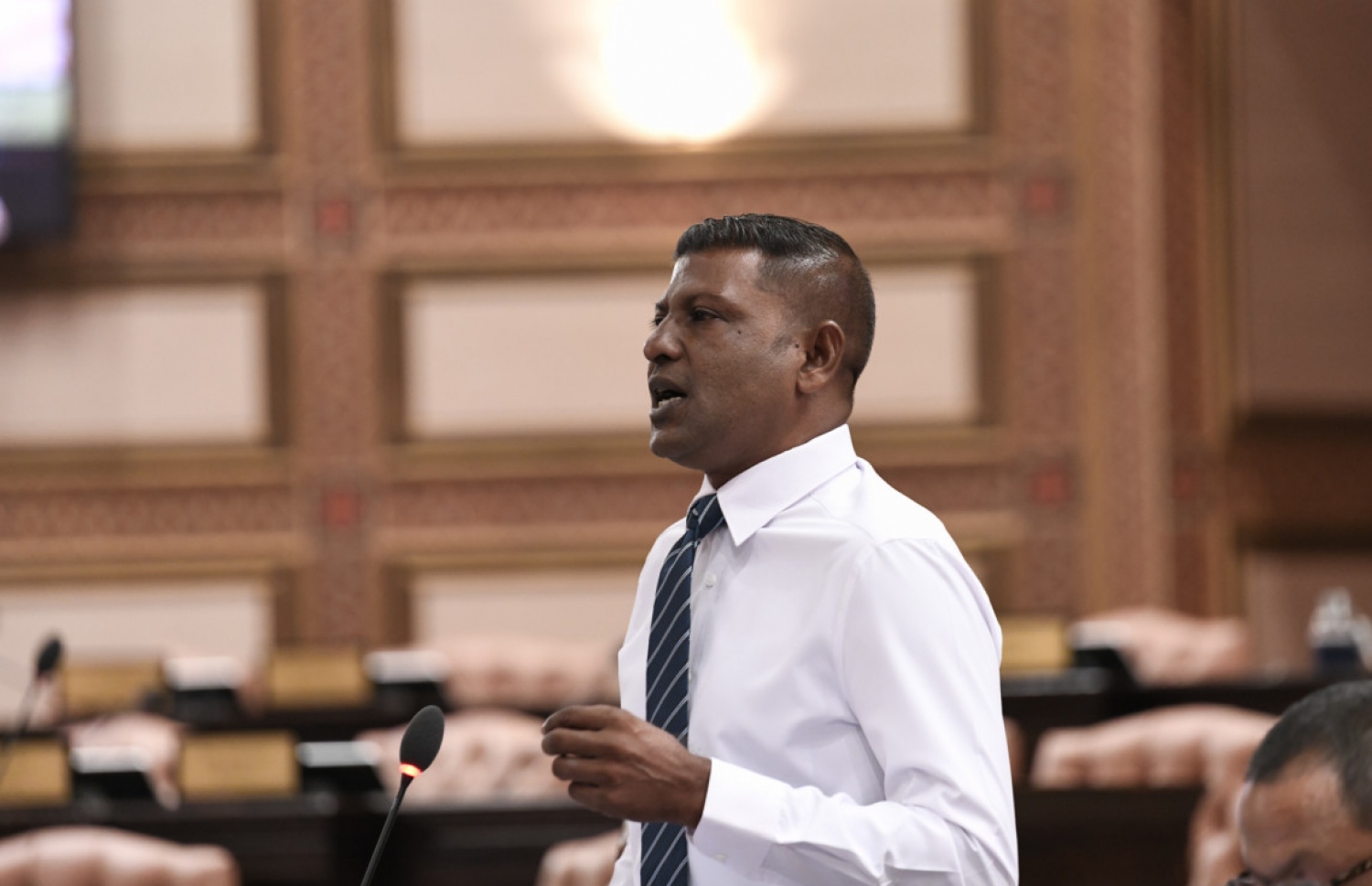 ރިޒް ކުންފުނީގެ ވެރިޔާ، ރައްޔިތުންގެ މަޖިލީހުގެ ޖަލްސާއެއްގައި މިލަންދޫ ދާއިރާގެ އެމްޑީޕީގެ މެމްބަރު ރިޒާ ވާހަކަ ދައްކަވަނީ: އެ ކުންފުންޏަށް ހިއުމަން ޓްރެފިކިންގެ ބޮޑެތި ތުހުމަތުތަކެއްކޮށް ފުލުހުން އަންނަނީ މައްސަލަ ތަހުގީގުކުރަމުން.