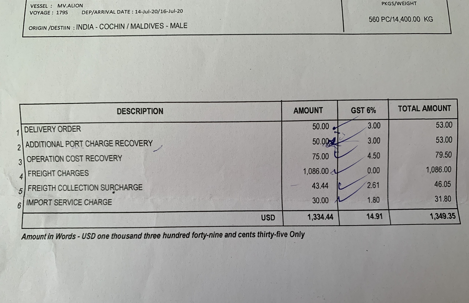 ޝިޕިން އޭޖެންޓުން އިމްޕޯޓަރުން އަތުން ނަގާ ބައެއް ފީތައް