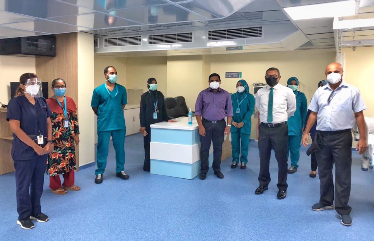 އައިޖީއެމްއެޗްގައި އޮގަސްޓް، 2020 ގައި ސްޓްރޯކް ޔުނިޓު ހުޅުވަން ބޭއްވި ރަސްމިއްޔާތުގައި އެ ހޮސްޕިޓަލްގެ އިސްވެރިންނާއި މުވައްޒަފުން ބައިވެރިވެވަޑައިގަންނަވަނީ.-- ފޮޓޯ: އައިޖީއެމްއެޗް