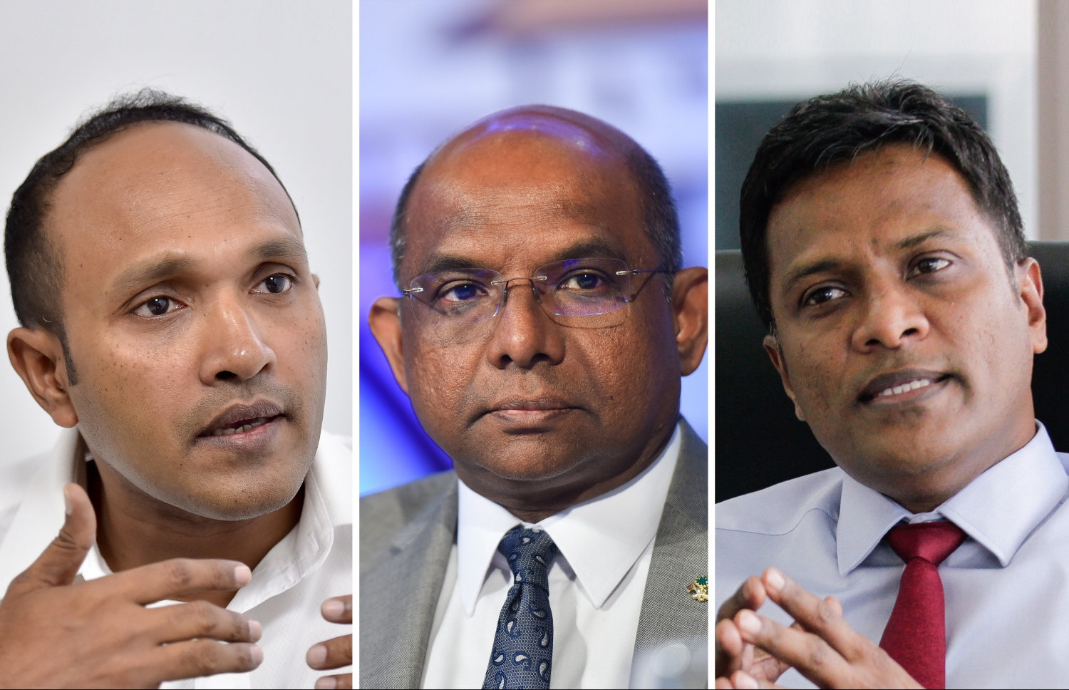 (ކ-ވ) ޔާމީންގެ ސަރުކާރުގެ ފުރަތަމަ ހޯމް މިނިސްޓަރު އުމަރު، މި ސަރުކާރުގެ ފޮރިން މިނިސްޓަރު ޝާހިދު އަދި ވަހީދުގެ ސަރުކާރުގެ ހޯމް މިނިސްޓަރު ޖަމީލް.