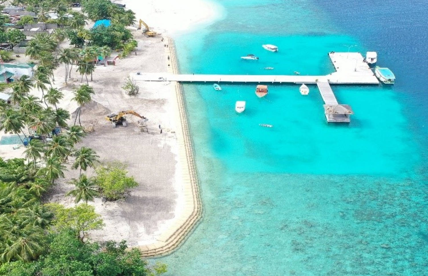 ނ. ފޮއްދޫ ގޮނޑުދޮށް ހިމާޔަތް ކުރުމުގެ މަޝްރޫޢު ނިމިފައި- ފޮޓޯ: އެމްޓީސީސީ