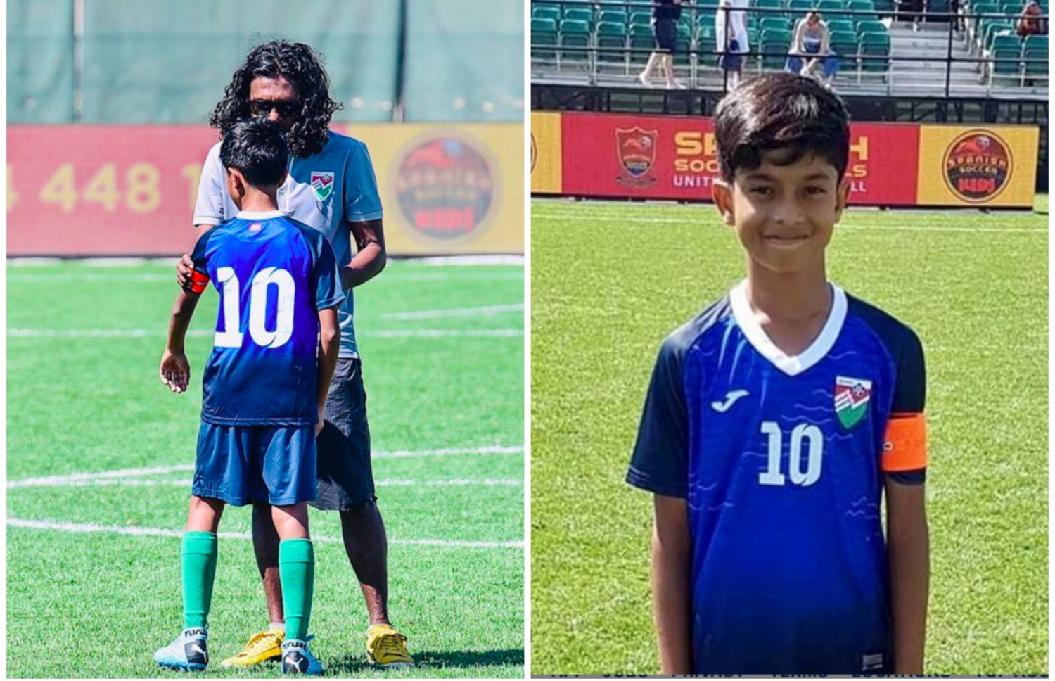 އީތަން ކެޕްޓަން ބޭންޑް އަޅައިގެން (ކ)، ކޯޗު ކުޑަހީނާ އީތަން އަތުގައި ބޭންޑް އަޅަނީ.