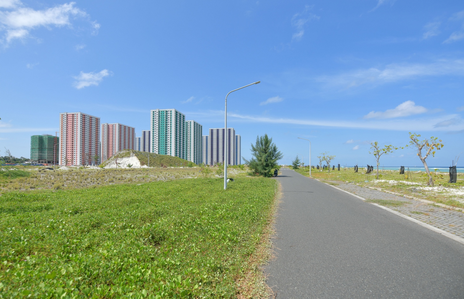 މާލެ: 02 އޮކްޓޯބަރ 2020: ހުޅުމާލޭގެ ދެވަނަ ފިޔަވަހީގެ އާންމުންނަށް ވަދެވޭ ގޮތަށް ހުޅުވާލާފައިވާ ސަރަހައްދު--. ފޮޓޯ:ނިޝާން އަލީ/މިހާރު