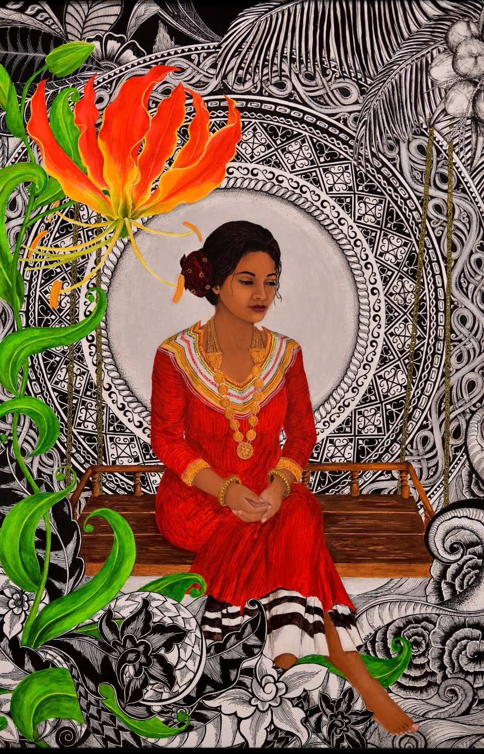 މާލެ: އޮކްޓޯބަރު 26، 2020: ދިވެހި ފަންނުވެރިންގެ ހުނަރު ދައްކާލުމަށް ނެޝަނަލް އާޓު ގެލެރީގައި ބޭއްވި 'އަންވެއިލިން ވިޝަންސް" މައުރަޒު.-- ފޮޓޯ: ނިޝާން އަލީ /މިހާރު