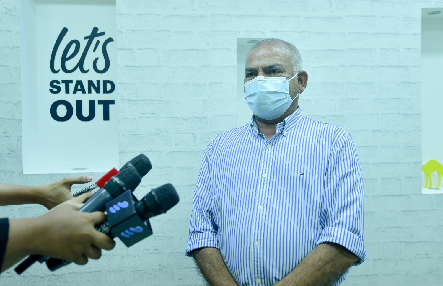 ރޫޓުގެ އެމްޑީ އަބްދުﷲ ރާފިއު ވާހަކަދައްކަވަނީ -- ފޮޓޯ: ނިޝާން އަލީ/ މިހާރު