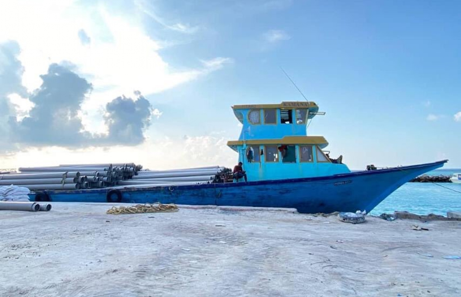 ހަނިމާދޫ މަގުތައް ހެދުންގެ މަސައްކަތުގެ ބޮޑުބައި ނިމިފައި--ފޮޓޯ:އެމްޓީސީސީ