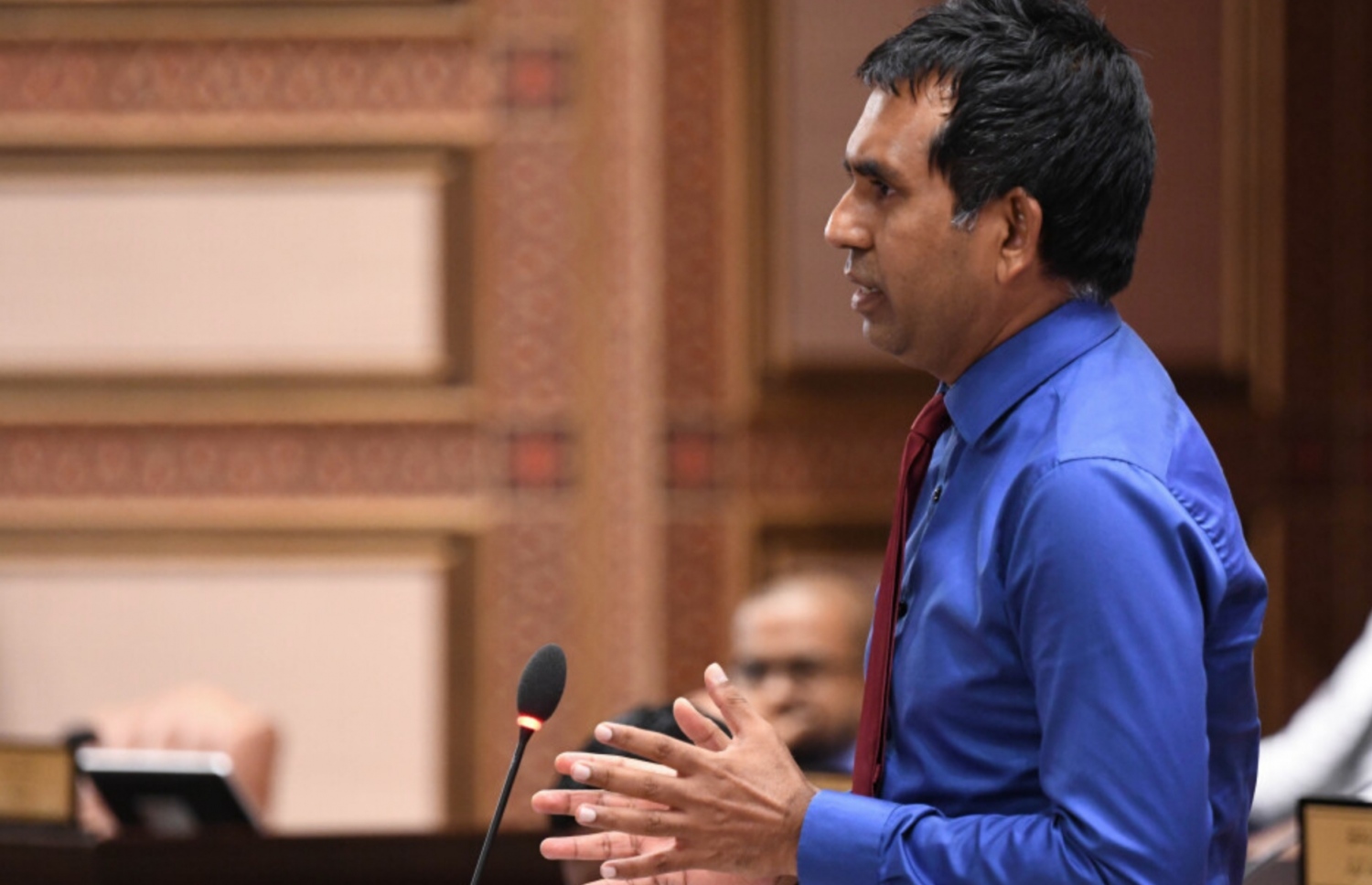 ރައްޔިތުންގެ މަޖިލީހުގެ މާވަށު ދާއިރާގެ މެމްބަރު މުހައްމަދު ސައީދު. އެޗްޕީއޭގެ ގައިޑްލައިންތަކާ ހެދި ވިޔަފާރިތަކަށް ގެއްލުން ސަރުކާރުގެ ސަމާލުކަމަށް ގެންނަން މަޖިލީހަށް މައްސަލައެއް ހުށަހެޅުއްވި