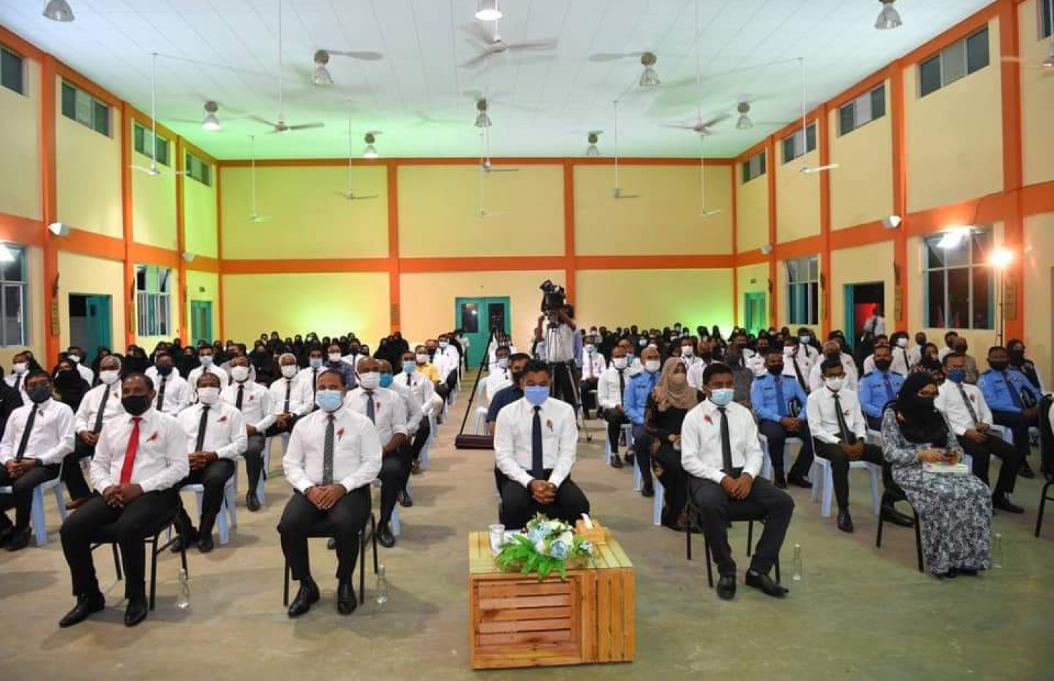 ގއ. ވިލިނގިލީގައި ބޭއްވި ޖަލްސާގައި ސަރުކާރުގެ އިސްވެރިންނާއި ރަށުގެ ރައްޔިތުން ބައިވެރިވަނީ.