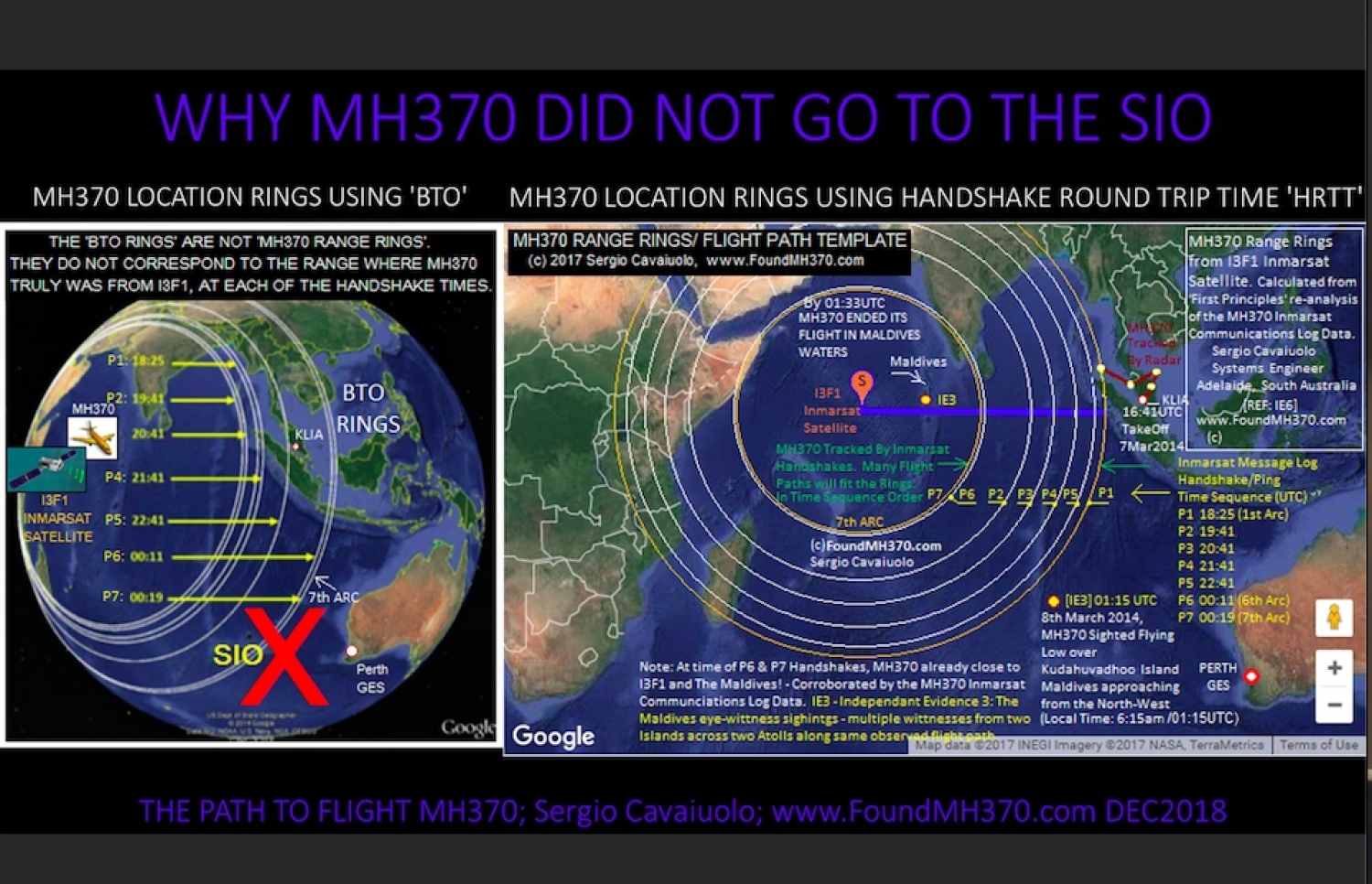 އެމްއެޗް370 ދަތުރުކުރި ގޮތް ކަމަށް ކަވައިއުއޯލޯ ގަބޫލުކުރާ ގޮތް (ކ) އަދި ބޯޓު ހޯދަން ކުރިން ބެލި ސަރަހައްދު