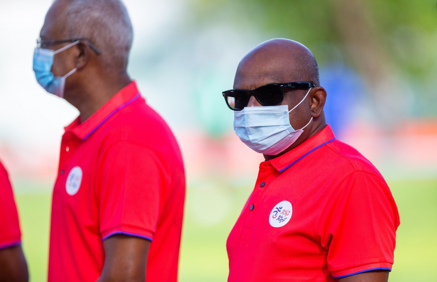 މާލެ: މާލެ ކުޅިވަރު އެކުވެނީގެ ސިންތެޓިކް ޓްރެކް ހުޅުވުމުގެ ރަސްމިއްޔާތުގައި ރައީސް އިބްރާހިމް މުހައްމަދު ސޯލިހާއި ފޮރިން މިނިސްޓަރު އަބްދުﷲ ޝާހިދު ބައިވެރިވެ ވަޑައިގަންނަވަނީ.-- ފޮޓޯ: ރައީސް އޮފީސް