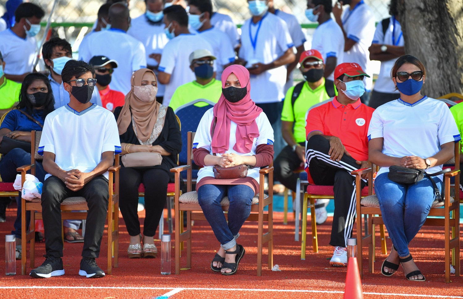 މާލެ: މާލެ ކުޅިވަރު އެކުވެނީގެ ސިންތެޓިކް ޓްރެކް ހުޅުވުމުގެ ރަސްމިއްޔާތުގެ ތެރެއިން.-- ފޮޓޯ: ރައީސް އޮފީސް