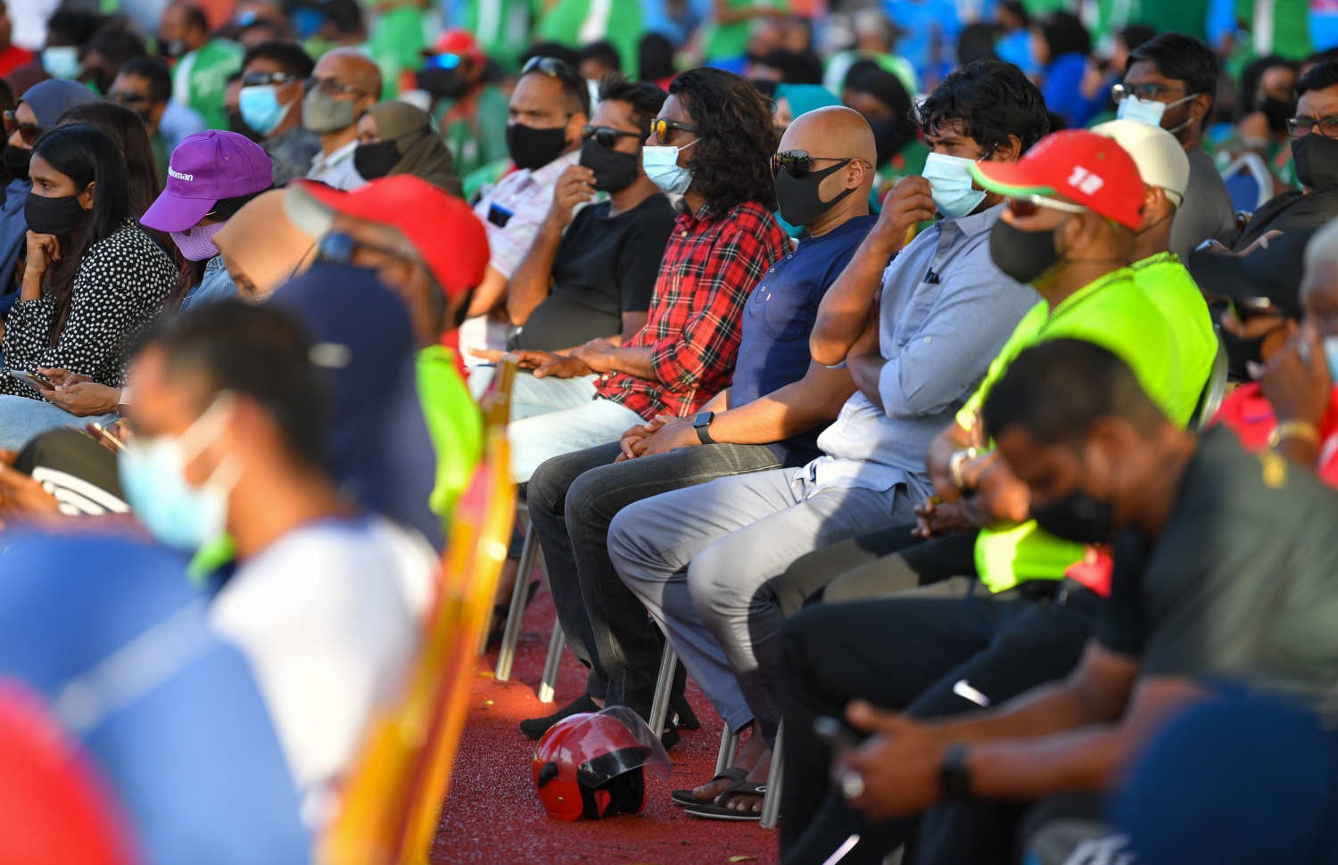 މާލެ: މާލެ ކުޅިވަރު އެކުވެނީގެ ސިންތެޓިކް ޓްރެކް ހުޅުވުމުގެ ރަސްމިއްޔާތުގެ ތެރެއިން.-- ފޮޓޯ: ރައީސް އޮފީސް