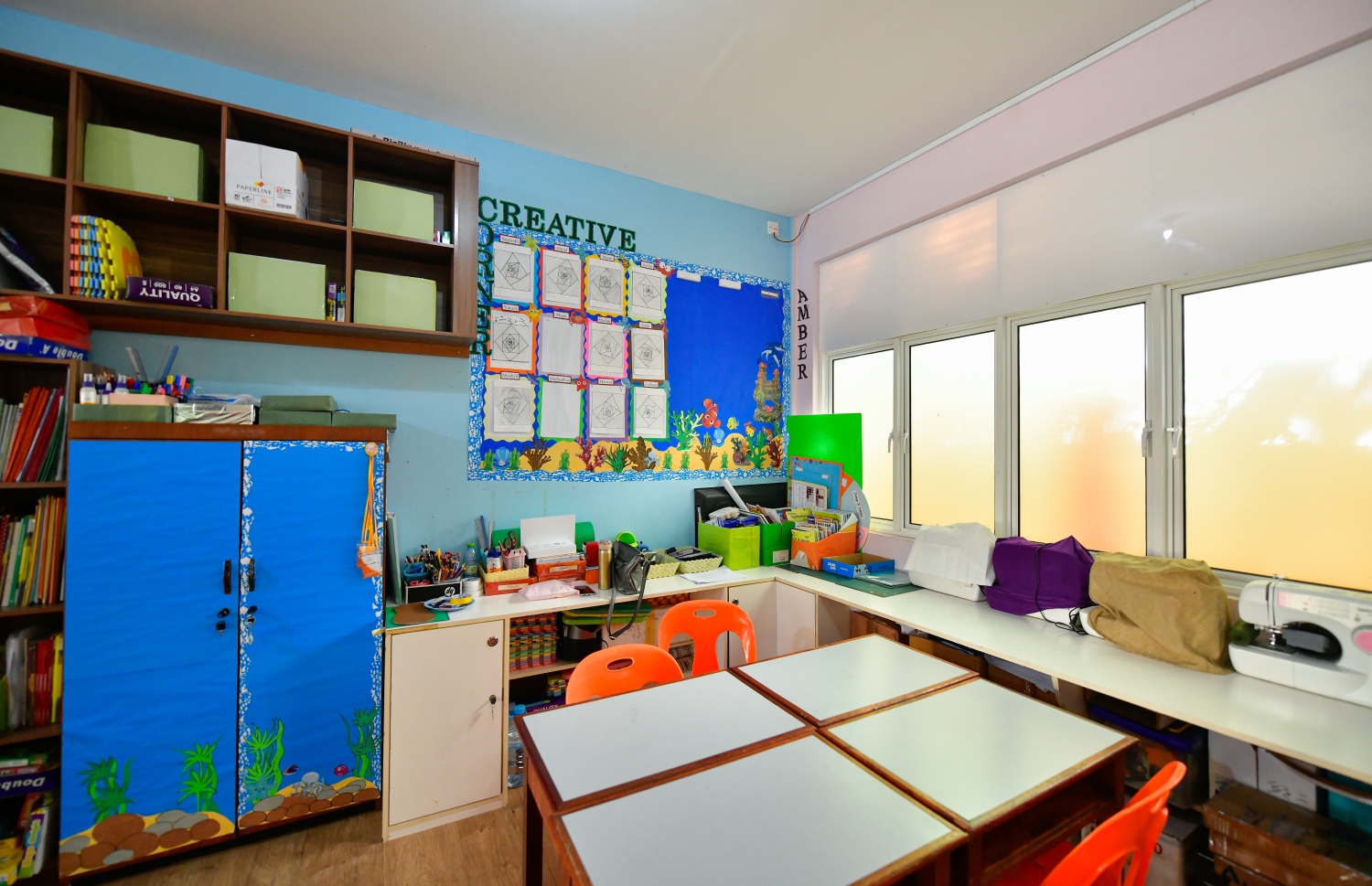 އިމާދުއްދީން ސްކޫލުގައި ހިންގާ ޖުވެލް ސެންޓަރުގެ ކްލާސް ރޫމެއް.--- ފޮޓޯ: އަހުމަދު އަވްޝަން/ މިހާރު