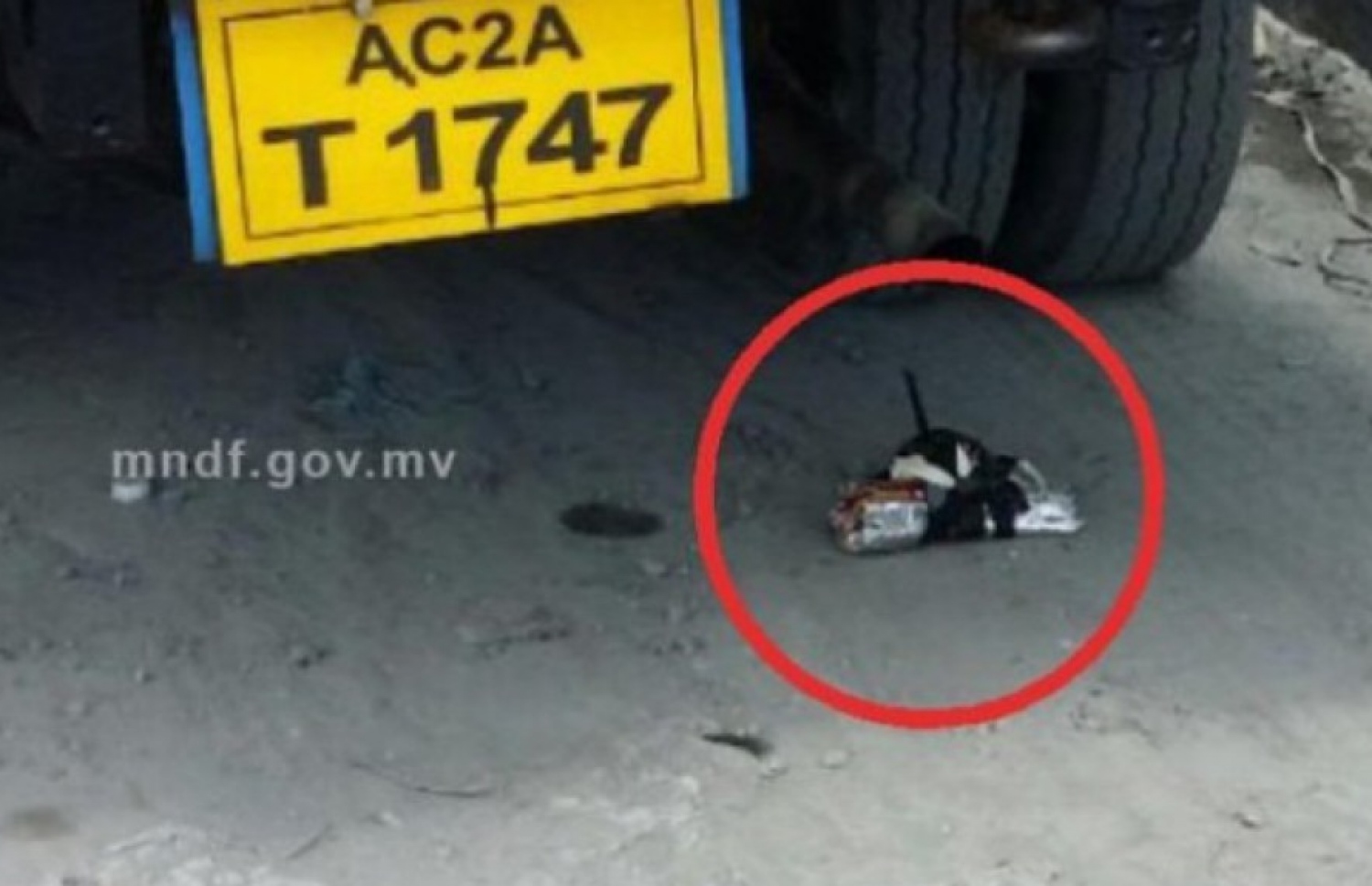 މުލިއާގެ ކައިރިން 2016 ވަނަ އަހަރު ފެނުނު އެތި. މިއީ އައިއީޑީއެއް ކަމަށް ދައުލަތުން ބުނި