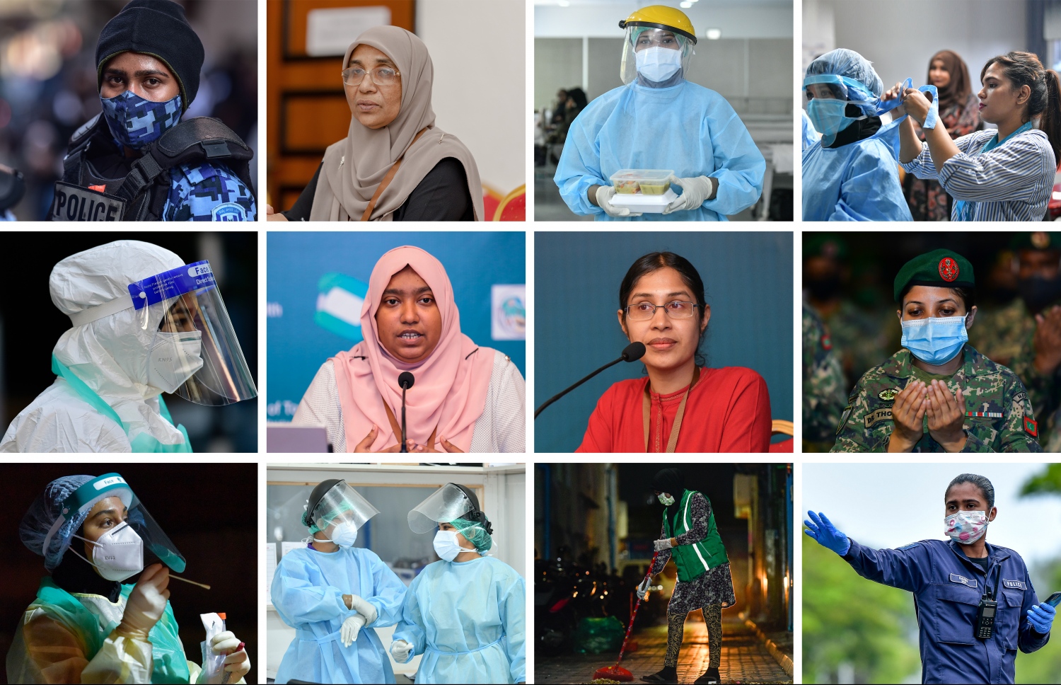 ކޮވިޑާ ދެކޮޅަށް އަންހެނުންގެ ހިތްވަރު