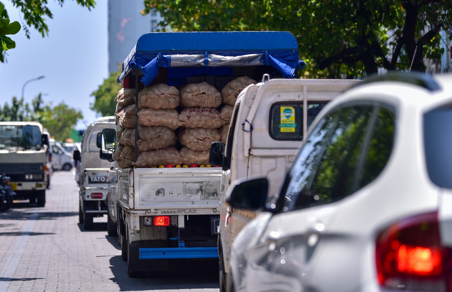 މާލޭގެ ހަލަބޮލި ބާޒާރުމަތި: މިހާރު ފެންނަނީ ވަރަށް ބާރުބޮޑު ސަރަހައްދެެއްގެ ގޮތުގައި -- ފޮޓޯ: އަހުމަދު އަވްޝަން/ މިހާރު