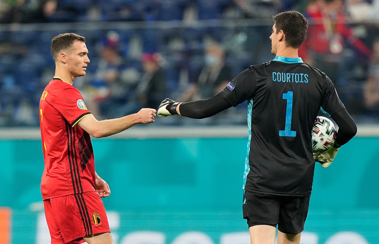 މޮސްކޯ: ޖޫން 13، 2021: ޔޫރޯ 2020 ގެ ބެލްޖިއަމް އަދި ރަޝިއާ ބައްދަލުކުރި މެޗުގެ ތެރެއިން: މި މެޗުގައި ބެލްޖިއަމް ވަނީ 0-3 އިން ރަޝިޔާ މައްޗަށް ކުރިހޯދާފައި.-- ފޮޓޯ: އޭއެފްޕީ