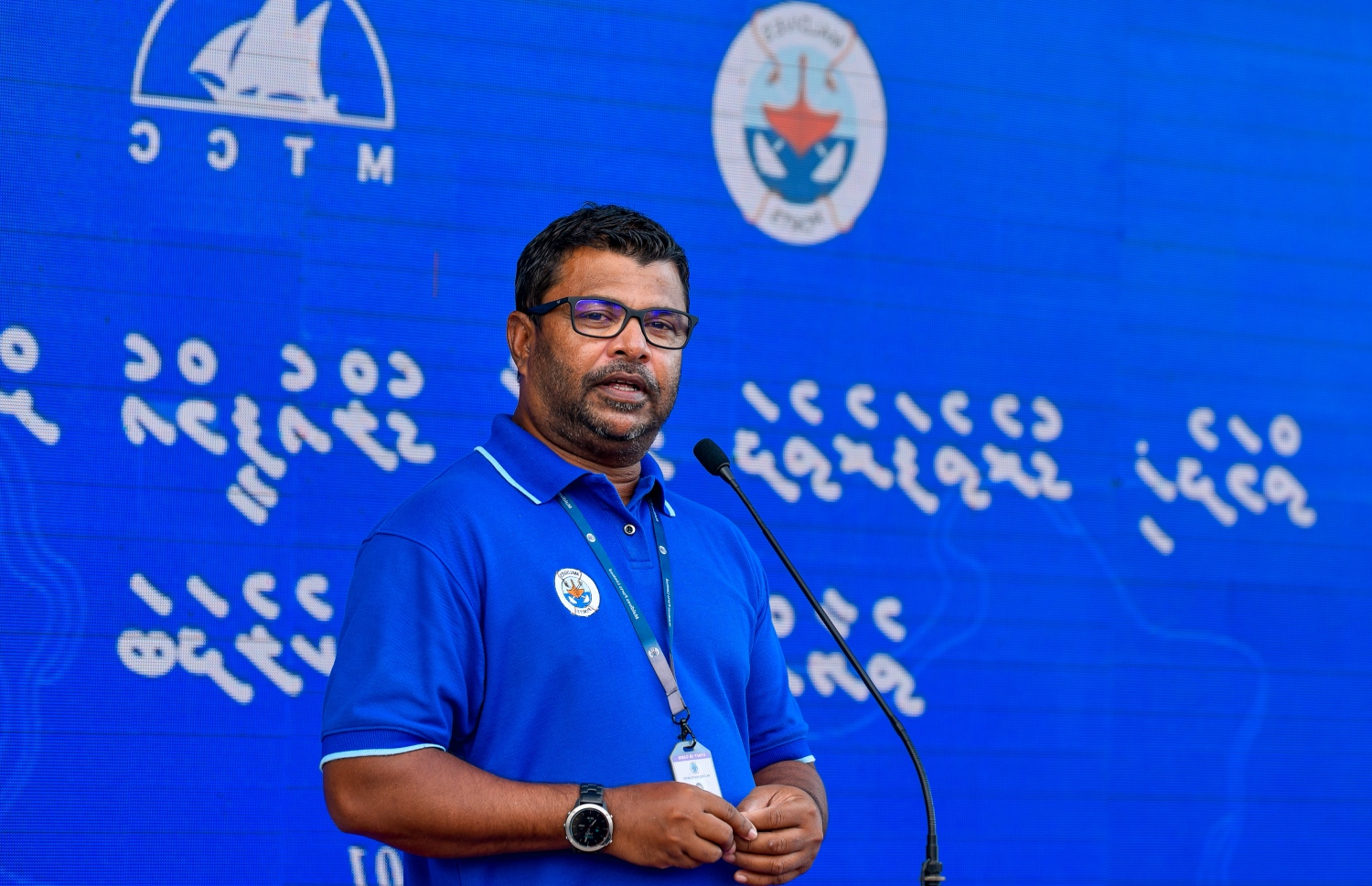 އެމްޓީސީސީއާ ބަހުގެ ހިދުމަތް ހަވާލު ކުރެއްވުމަށް ބޭއްވި ރަސްމިއްޔާތުގައި އެމްޕީއެލްގެ ސީއީއޯ ޝާހިދު ވާހަކަދައްކަވަނީ-- ފޮޓޯ: އަހުމަދު އަވްޝަން/މިހާރު