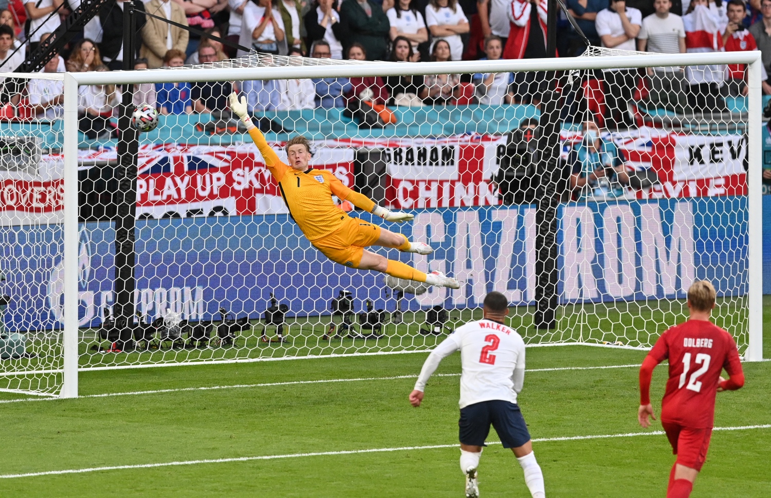 ލަންޑަން - ޖުލައި 7، 2021: ޔޫރޯ ސެމީ ފައިނަލްގައި އިންގްލެންޑް ކޮޅަށް ޑެންމާކުން ލަނޑު ޖަހަނީ: ޑެންމާކް އަތުން 2-1 އިން މޮޅުވި އިންގްލެންޑް ފައިނަލްގައި ބައްދަލު ކުރާނީ އިޓަލީއާ. --ފޮޓޯ:އޭއެފްޕީ