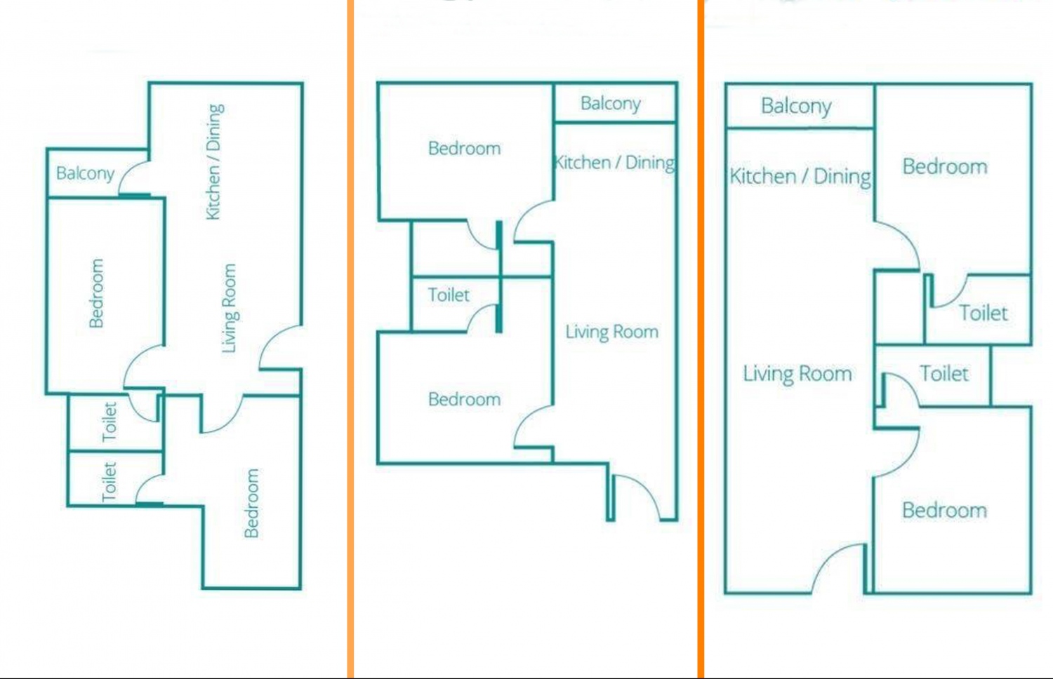 ހިޔާ ފްލެޓްގެ ތިން ޑިޒައިން