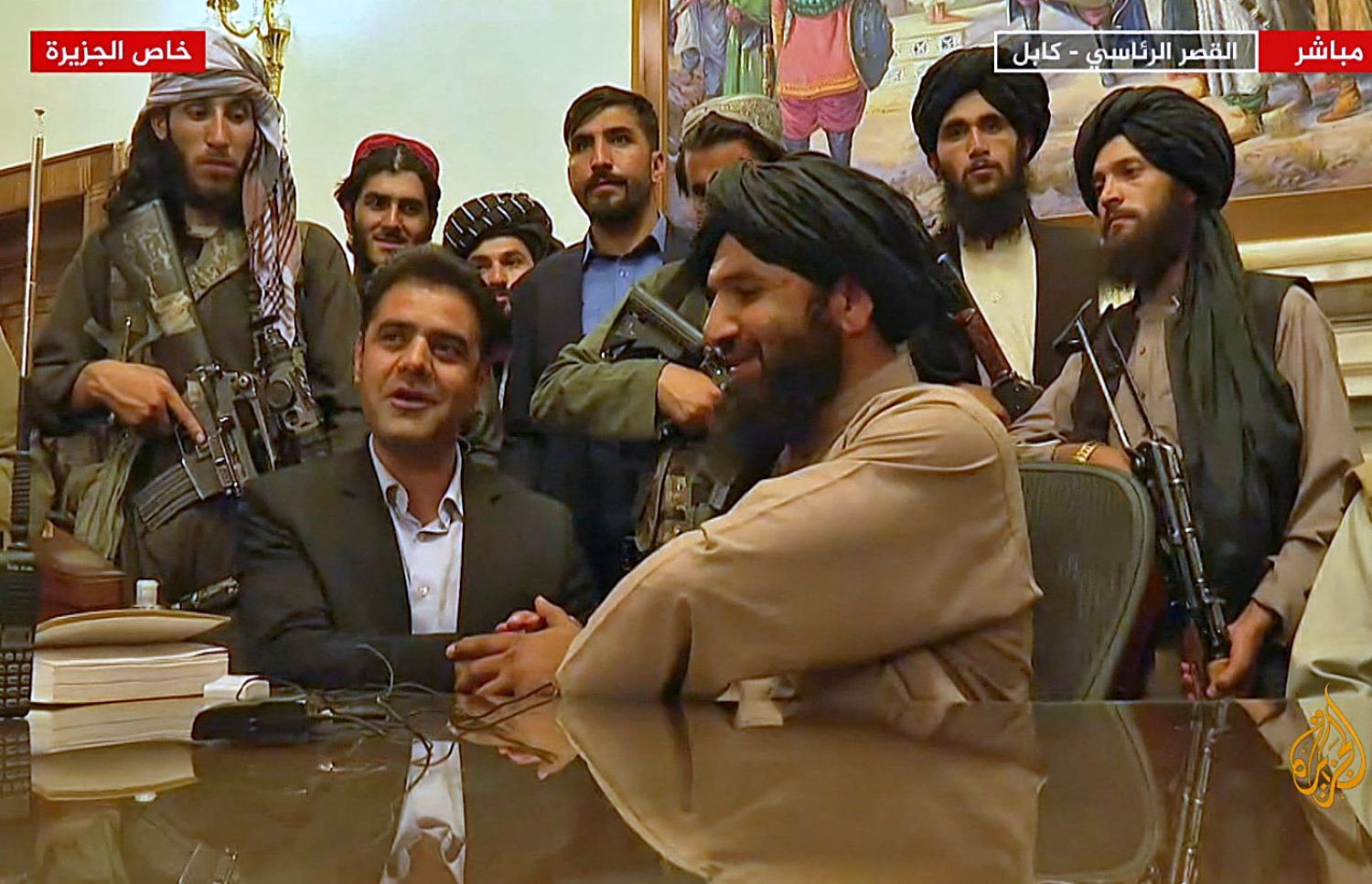 ތާލިބާނުގެ ވެރިން އަފްގާނިސްތާނުގެ ވެރިކަން ވައްޓާލުމަށް ފަހު އުފާފާޅުކުރަނީ -- ފޮޓޯ: އޭއެފްޕީ