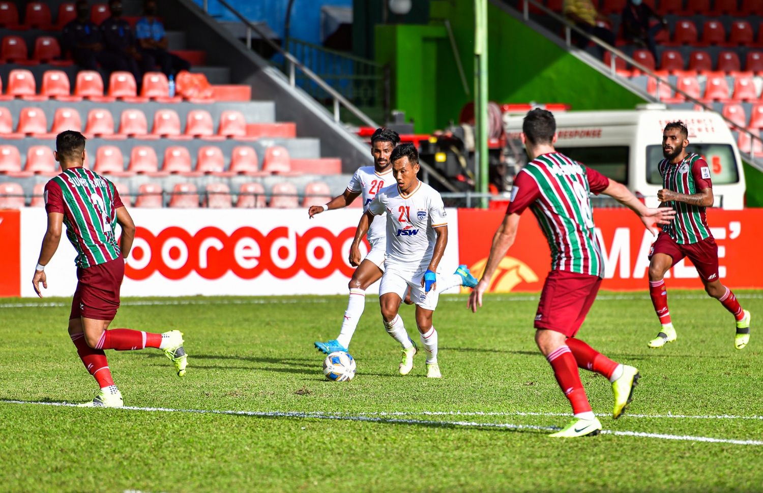 މޯހަން ބާގަން އާއި ބެންގަލުރު މިއަދު މާލޭގައި ކުޅުނު މެޗުގެ ތެރެއިން