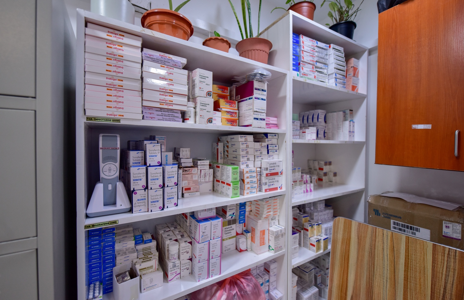 ހުޅުމާލޭގައި ހުންނަ އޮންކޯ ސެންޓަރުގައި ބޭސްތަކެއް ރައްކާކޮށްފައި.-- ފައިލް ފޮޓޯ: މިހާރު