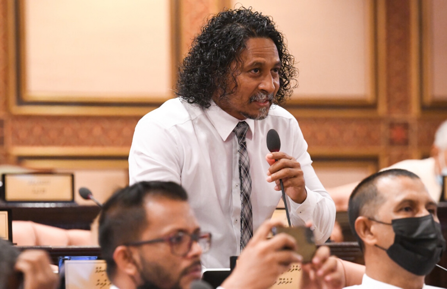 ރައްޔިތުންގެ މަޖިލީހުގެ ކުރެންދޫ ދާއިރާގެ މެމްބަރު އަބްދުލް ޣަނީ އަބްދުލް ހަކީމް މަޖިލީހުގެ ޖަލްސާއެއްގައި ވާހަކަ ދައްކަވަނީ. އަމިއްލަ ފަރުދުންގެ ވިޔަަފާރީގެ ގާނޫނަށް ގެންނަ އިސްލާހު ސްޕޮންސާ ކުރެއްވީ އޭނާ. ފޮޓޯ: ރައްޔިތުންގެ މަޖިލީހުގެ އިދާރާ