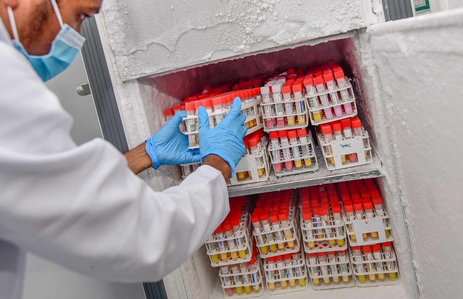 މާލެ- ސެޕްޓެމްބަރު 13، 2021: މެޑިފްލެކްސް ލެބޯޓަރީގައި ކޮވިޑް ސާމްޕަލްތަކެއް ފިނިކޮށްފައި: ރާއްޖޭގައި އާންމުކޮށް ހަދާ ހުރިހާ ލެބޯޓަރީ ޓެސްޓެއް ހަދަން ބޭނުންވާ އެންމެ ފަހުގެ ޒަމާނީ އިކުއިޕްމަންޓްސް އެތާނގައި މިހާރު ވެސް އެބަހުރި --. ފޮޓޯ: ނިޝާން އަލީ/ މިހާރު