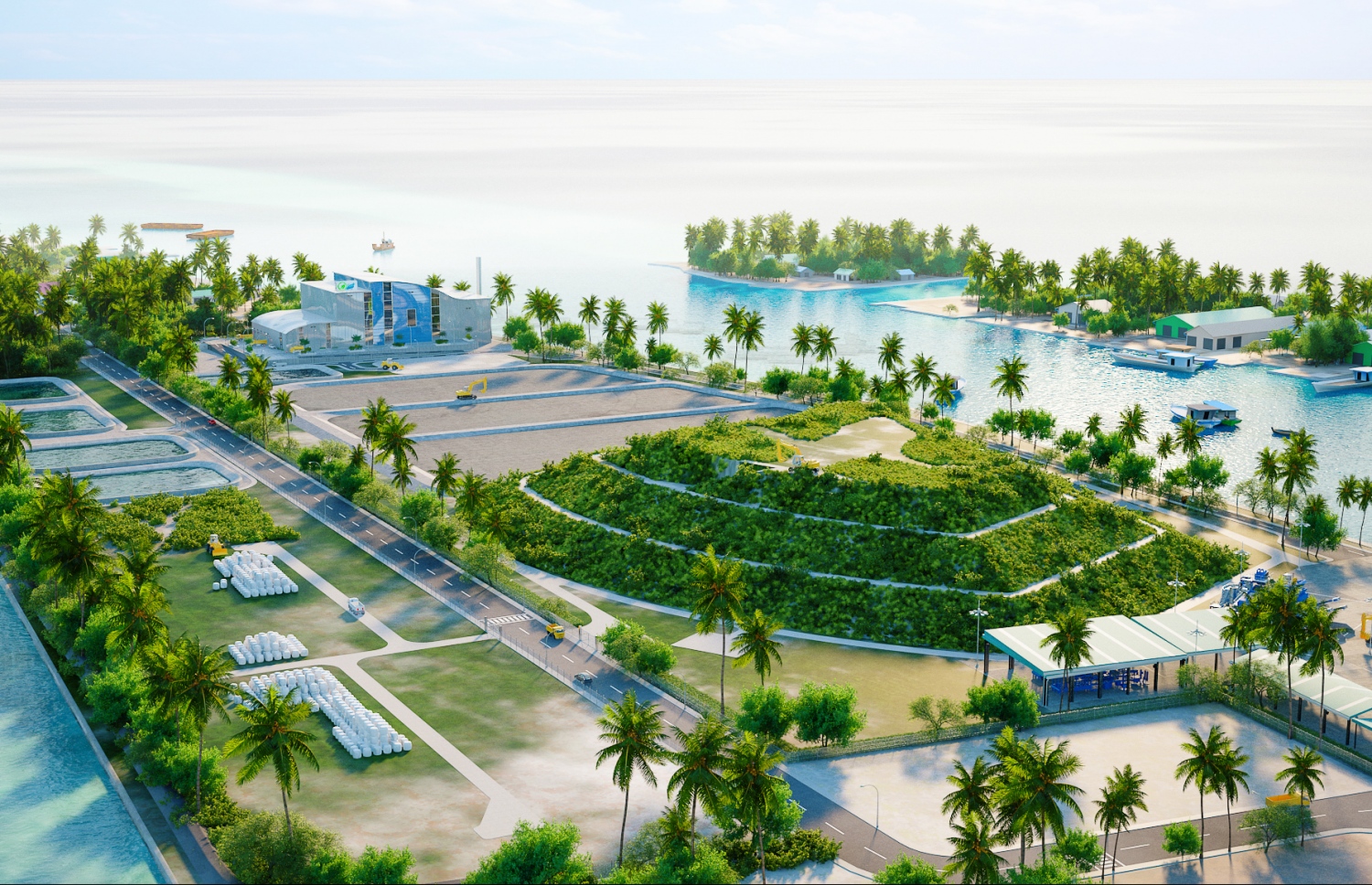 މަޝްރޫއު ނިމޭއިރު ތިލަފުށި އޮންނާނެ ގޮތް. އޭޑީބީގެ ބެލުމުގެ ދަށުން ހިންގާ ބިޔަ މަޝްރޫއުގައި މިހާތަނަށް ވެސް ކުރިއެރުންތަކެއް ވަނީ ހޯދާފައި.-- ފޮޓޯ: ޕްރޮޖެކްޓް މެނޭޖްމަންޓް ޔުނިޓް