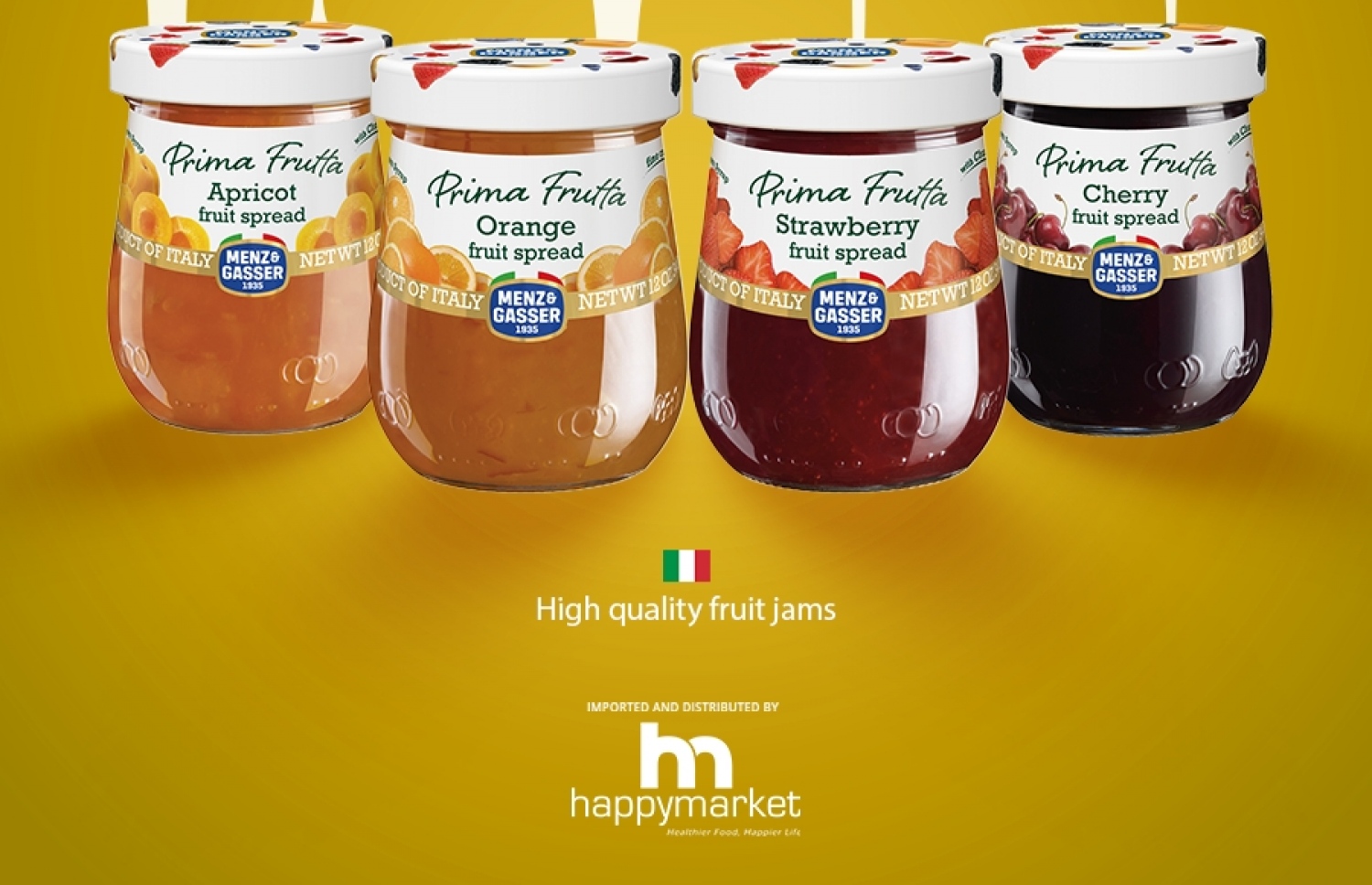 ހެޕީ މާކެޓްއިން ތައާރަފްކުރި އިޓަލީ ބްރޭންޑްގެ ޖޭމް. ގިނަ ފްލޭވާތަކެއްގެ ޖޭމް ވަނީ ތައާރަފްކޮށްފައި