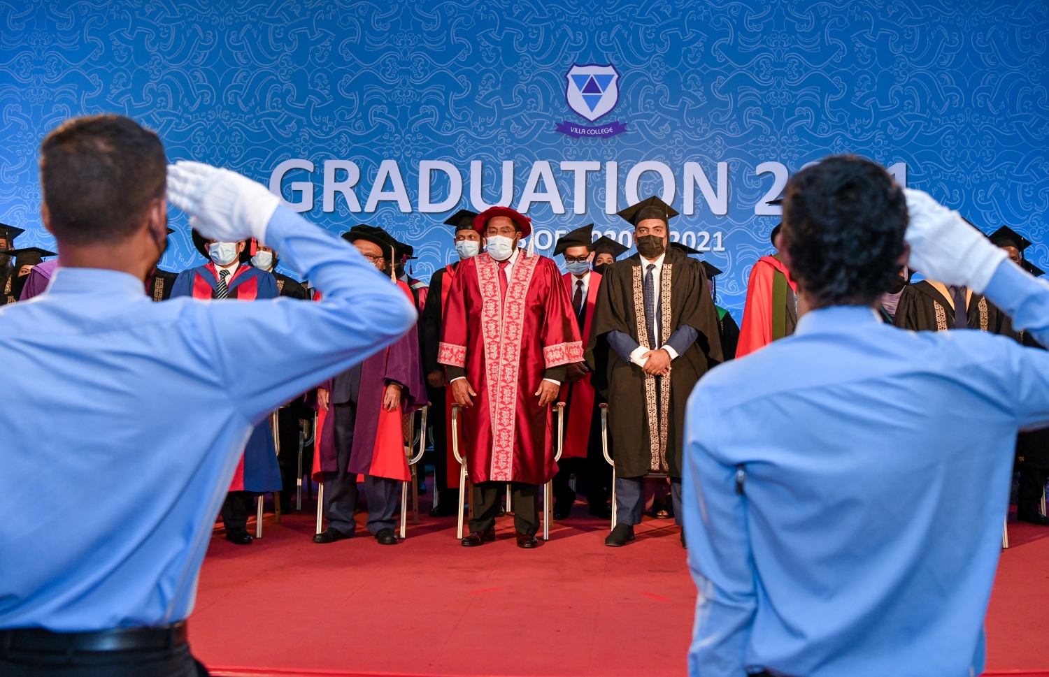 މާލެ ސެޕްޓެމްބަރު 24، 2021- ވިލާ ކޮލެޖުގައި މިއަދު ބޭއްވި ގްރެޖުއޭޝަން ހަފުލާގެ ތެރެއިން .-- ފޮޓޯ: އަހުމަދު އަވްޝަން/ މިހާރު