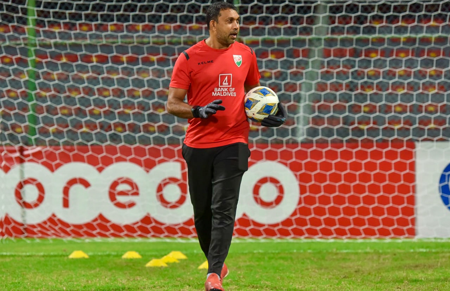 އަސްލަމްގައުމީ ޓީމުގެ ޓްރޭނިންތަކުގައި --- ފައިލް ފޮޓޯ: އެފްއޭއެމް