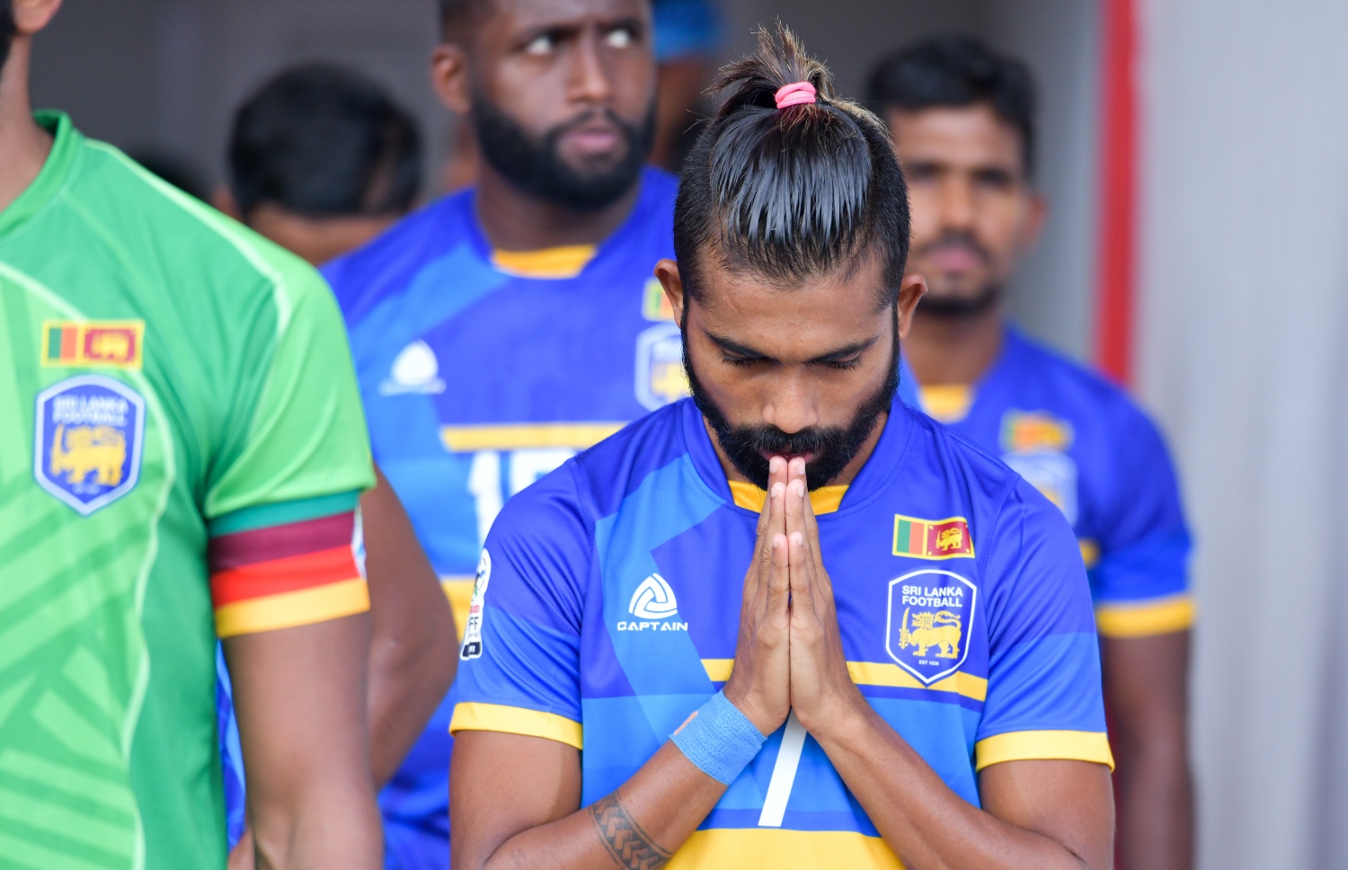 މާލެ- އޮކްޓޯބަރ 1، 2021: އުރީދޫ ސާފް ޗެމްޕިއަންޝިޕްގެ ފުރަތަމަ މެޗުގައި މިއަދު ސްރީ ލަންކާ އާއި ބަންގްލްދޭޝް ބައްދަލުކުރި މެޗުގެ ތެރެއިން، މިމެޗު  1-0 އިން މޮޅުވެ، ބަންގްލްދޭޝް ވަނީ މުބާރާތުގެ ފެށުން ރަނގަޅުކޮށްފައި--.ފޮޓޯ: ނިޝާން އަލީ/މިހާރު