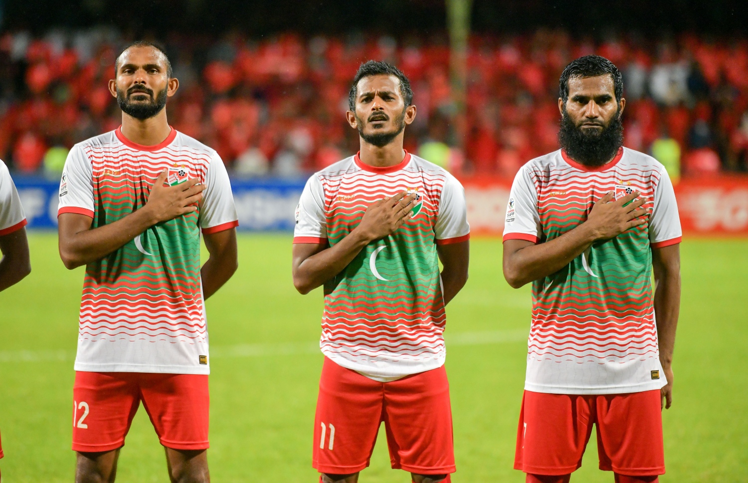 މާލެ- އޮކްޓޯބަރ 1، 2021: އުރީދޫ ސާފް ޗެމްޕިއަންޝިޕްގައި މިރޭ ރާއްޖެ އާއި ނޭޕާލް ކުޅުނު މެޗުގެ ތެރެއިން، މިމެޗު 1-0 ގެ ނަތީޖާއުކުން ކާމިޔާބުކުރީ ނޭޕާލް-. ފޮޓޯ: ނިޝާން އަލީ / މިހާރު