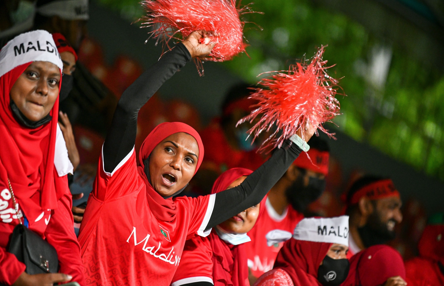 މާލެ- އޮކްޓޯބަރ 1، 2021: އުރީދޫ ސާފް ޗެމްޕިއަންޝިޕްގައި މިރޭ ރާއްޖެ އާއި ނޭޕާލް ކުޅުނު މެޗުގެ ތެރެއިން، މިމެޗު 1-0 ގެ ނަތީޖާއުކުން ކާމިޔާބުކުރީ ނޭޕާލް-. ފޮޓޯ: ފަޔާޒް މޫސާ / މިހާރު