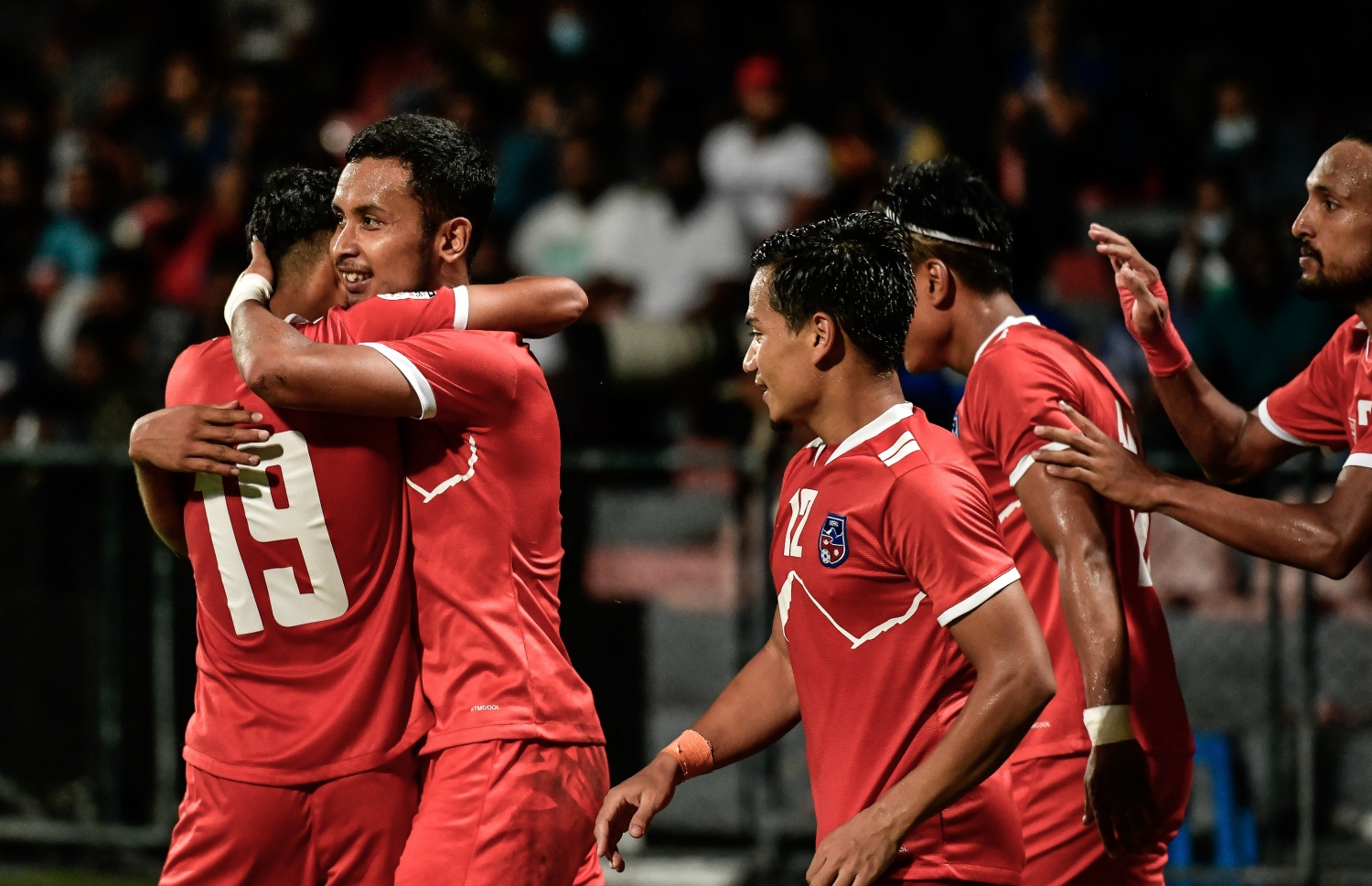 މާލެ- އޮކްޓޯބަރ ، 2021: އުރީދޫ ސާފް ޗެމްޕިއަންޝިޕްގައި ރޭ ނޭޕާލް އާއި ސްރީ ލަންކާ ބައްދަލުކުރި މެޗުގެ ތެރެއިން، ރޭ ސްރީލަންކާ އަތުން 3-2 އިން މޮޅުވެ، ނޭޕާލް ވަނީ ތާވަލްގެ އެއް ވަނަ އަށް ޖެހިލާފައި --. ފޮޓޯ: ނިޝާން އަލީ/މިހާރު