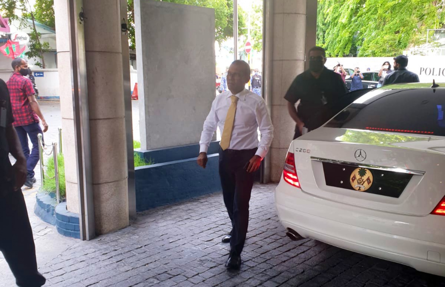 ނަޝީދު ޖެން ހޮޓެލްއަށް މިއަދު ވަދެވަޑައިގަންނަވަނީ. -- ފޮޓޯ: ޓުވިޓާ