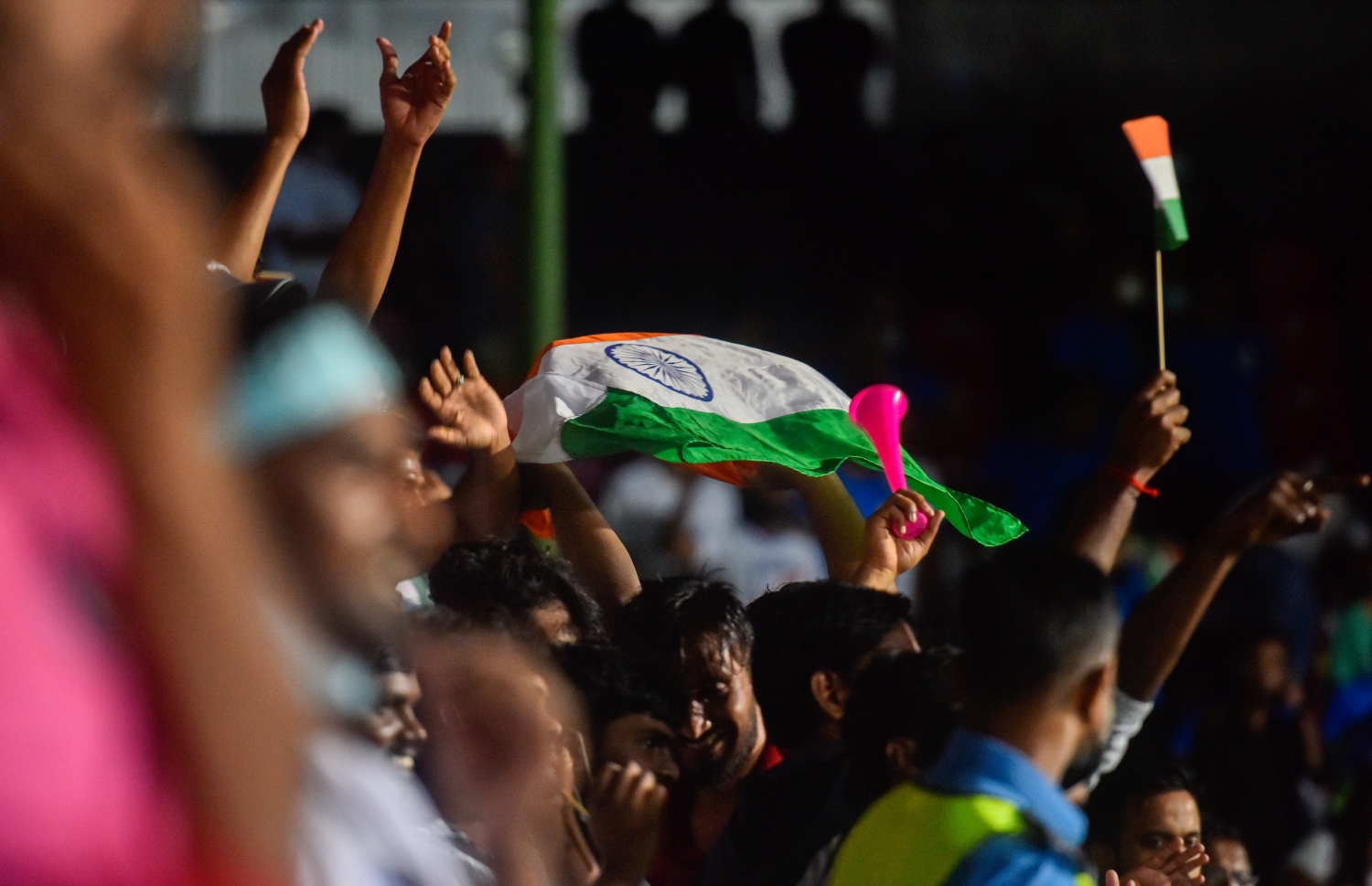 މާލެ - އޮކްޓޯބަރު 16، 2021: އިންޑިއާއި ނެޕާލް ކުޅުނު އުރީދު ސާފް ޗެމްޕިއަންޝިޕް 2021 ފައިނަލް މެޗުގެ ތެރެއިން: ފަހު ހާފުގައި ޖެހި 3 ގޯލުން މެޗު ކާމިޔާބުކޮށް މުބާރާތް ކާމިޔާބުކުރީ އިންޑިއާއިން-- ފޮޓޯ: ފަޔާޒު މޫސާ /. މިހާރު