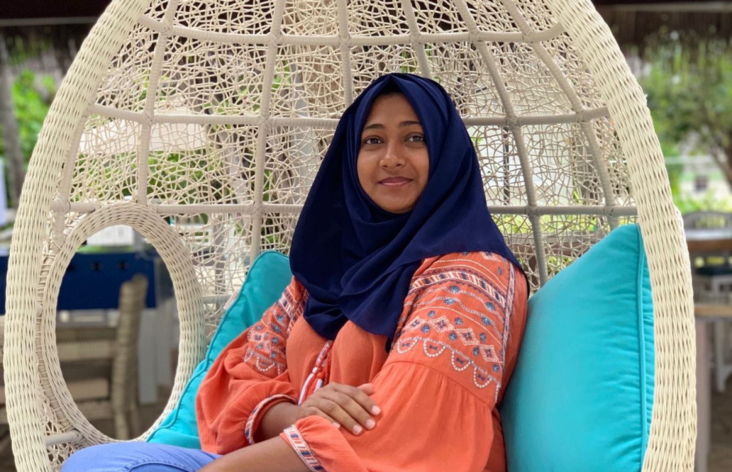 ކްރީމްޖެހި ބަނަހަކަށް އެލާޖިކުވެ ހާލު ދެރަވި މަރިޔަމް ޒައީމާ މޫސާ (މަރީ).--