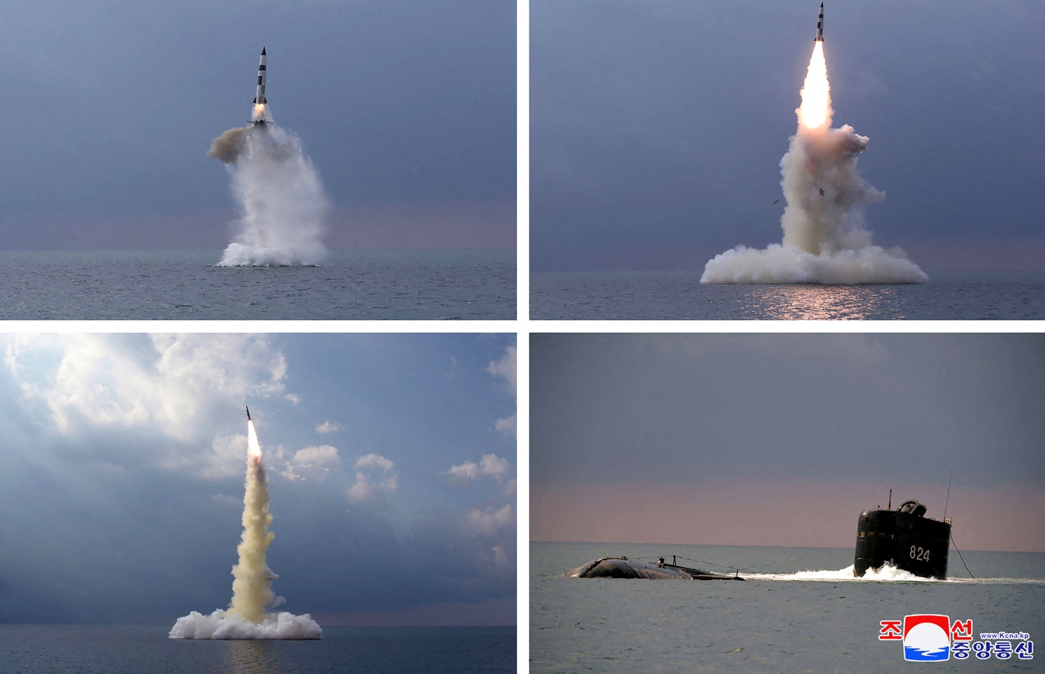 އޮކްޓޫބަރ 19، 2021: އުތުރު ކޮރެއާ އިން އުފެއްދި، ސަބްމެރިން އިން އުދުއްސައިލާ ބާވަތުގެ ބެލެސްޓިކް މިސައިލެއް އަޖުމަބެލުމުގެ ގޮތުން، ކަނޑު އަޑީގައި އޮތް ސަބްމެރިންއަކުން ޖައްވުގެ ތެރެއަށް އުދުއްސައިލަނީ. --އޭއެފްޕީ