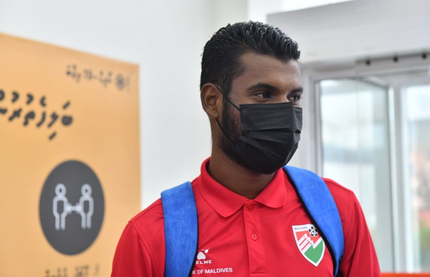 ކީޕަރު ނާޖީ، ލަންކާ މުބާރާތަށް މާލެއިންފުރުމުގެ ކުރިން --- ފޮޓޯ: އެފްއޭއެމް